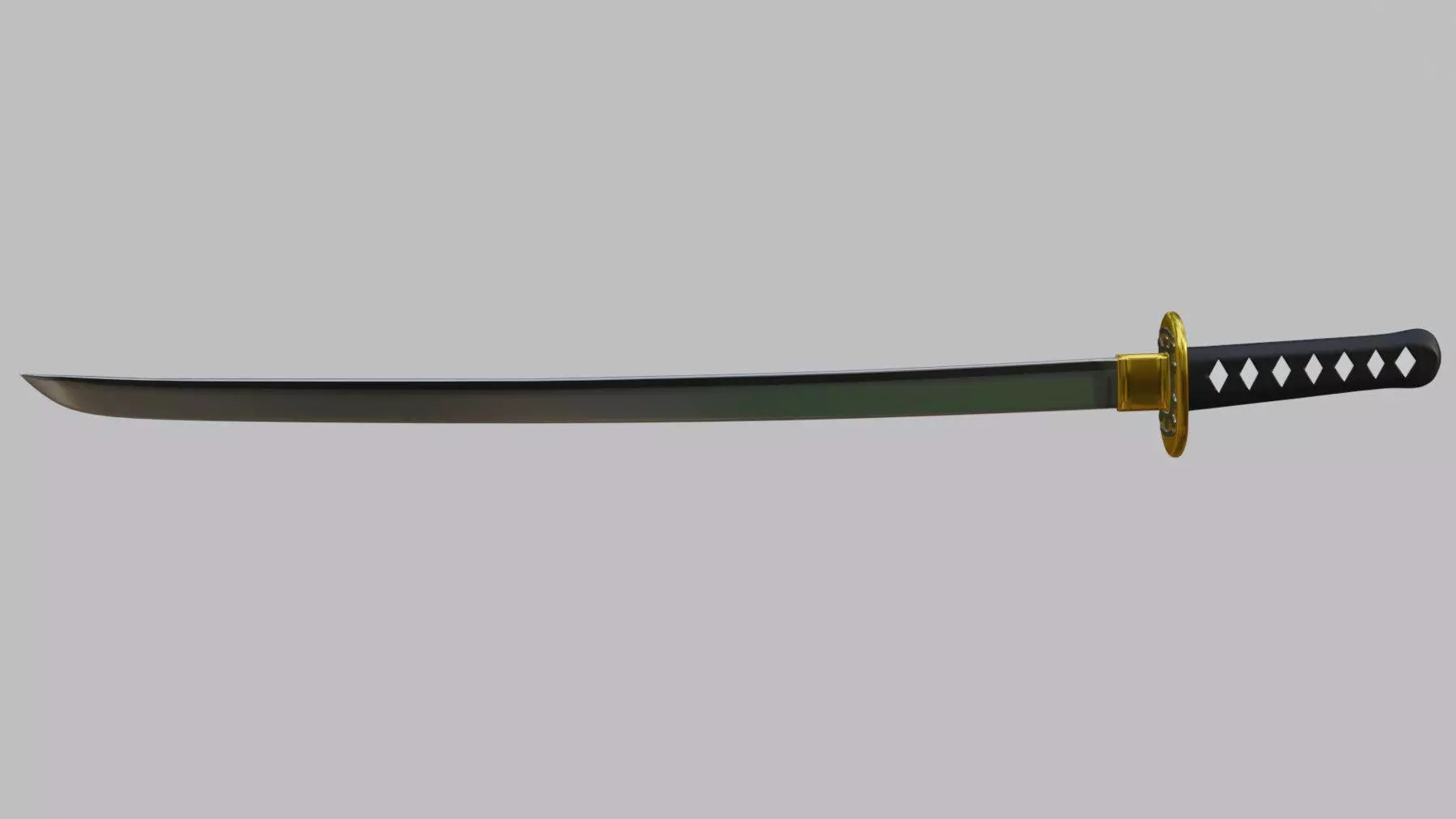 Katana game ready  Low-poly 3D model_0
