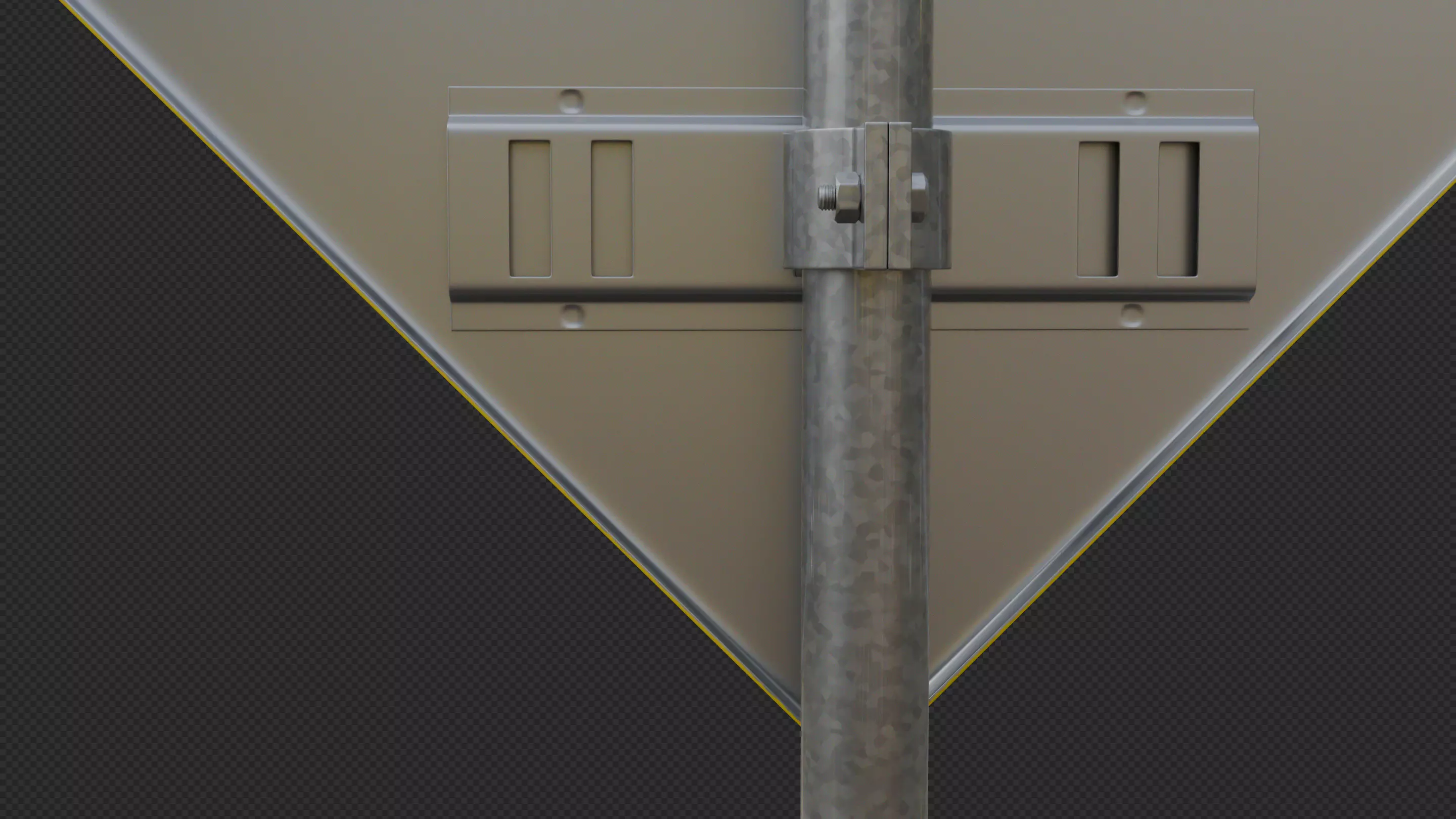 Tokyo Road Sign  Traffic Lights Ahead    Ready to Use Low-poly 3D model_10