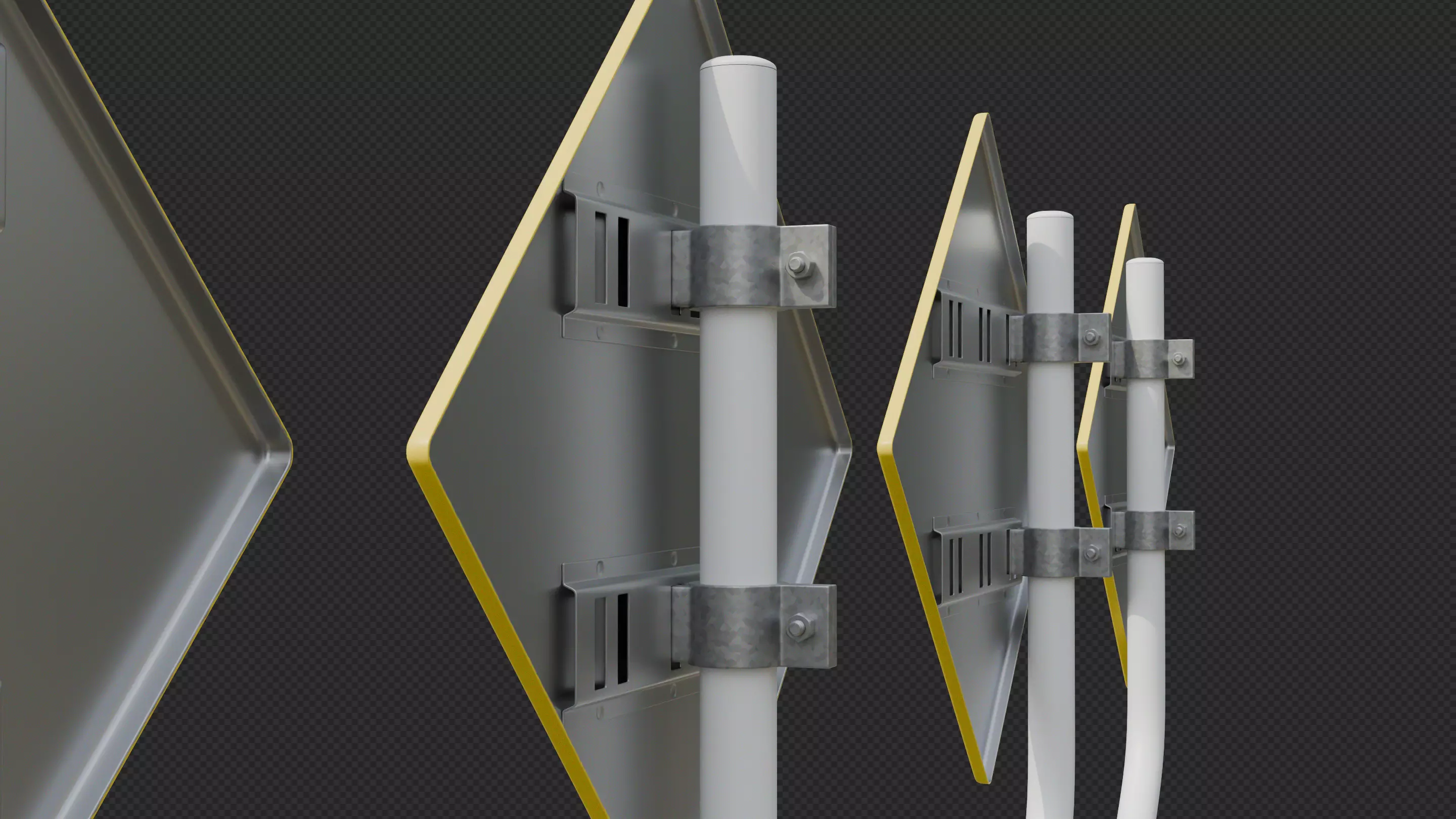 Tokyo Road Sign  Traffic Lights Ahead    Ready to Use Low-poly 3D model_23