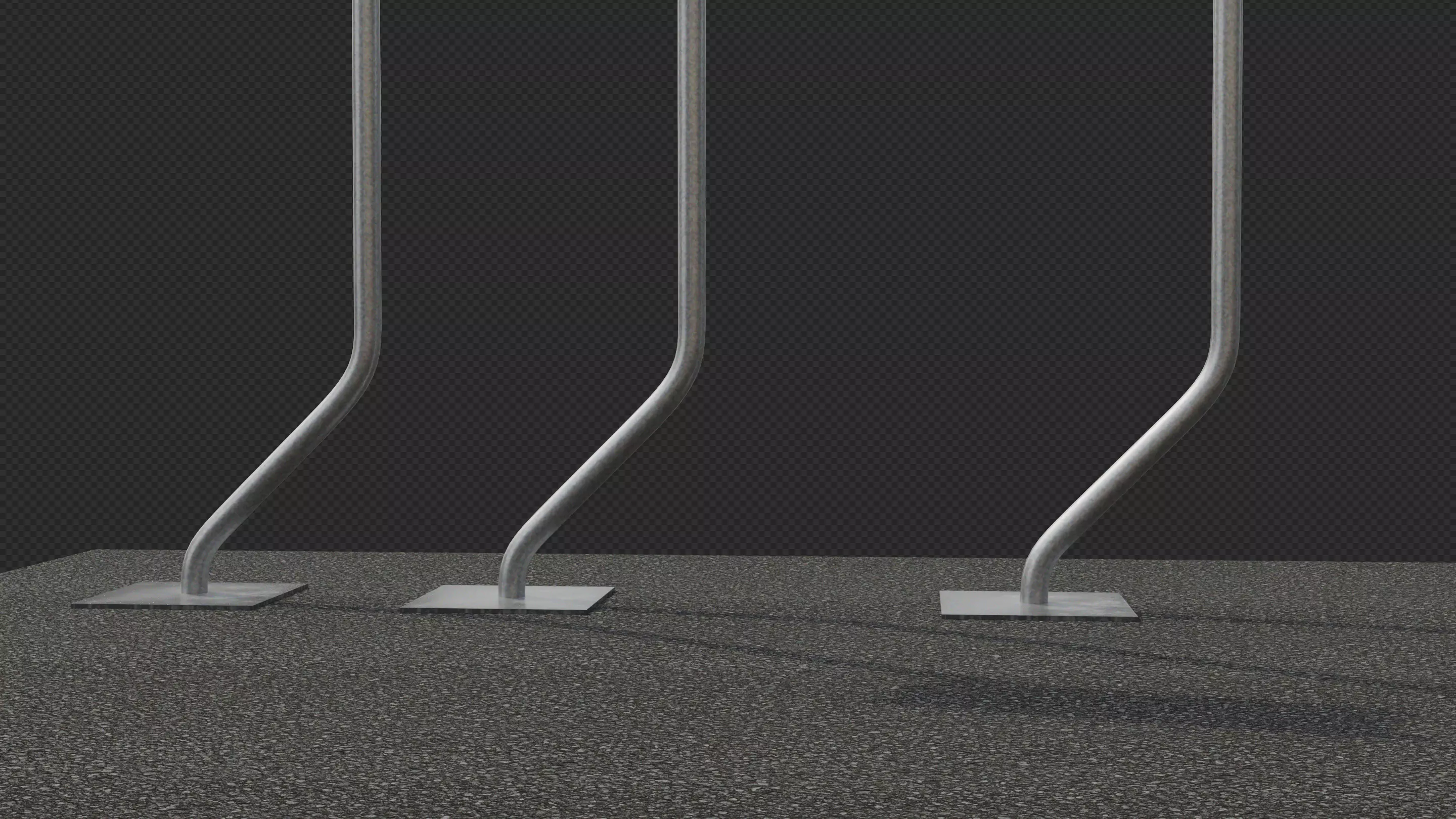 Tokyo Road Sign  Traffic Lights Ahead    Ready to Use Low-poly 3D model_9