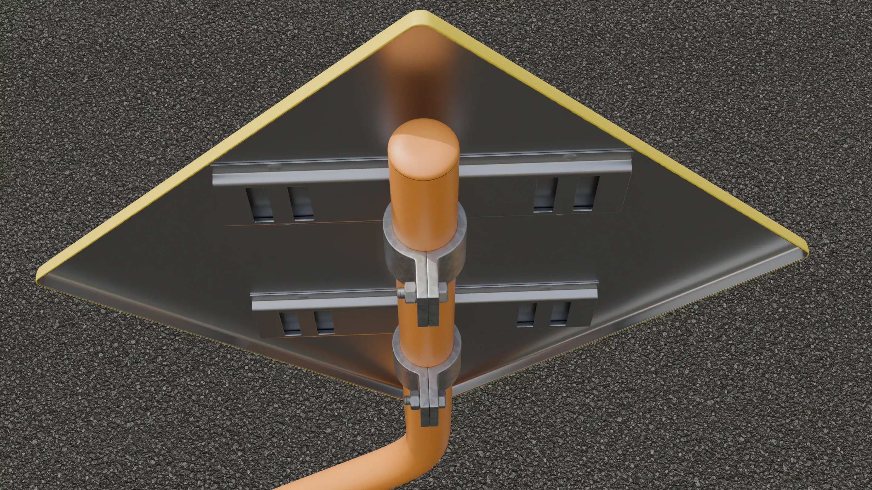 Tokyo Road Sign  Traffic Lights Ahead    Ready to Use Low-poly 3D model_12