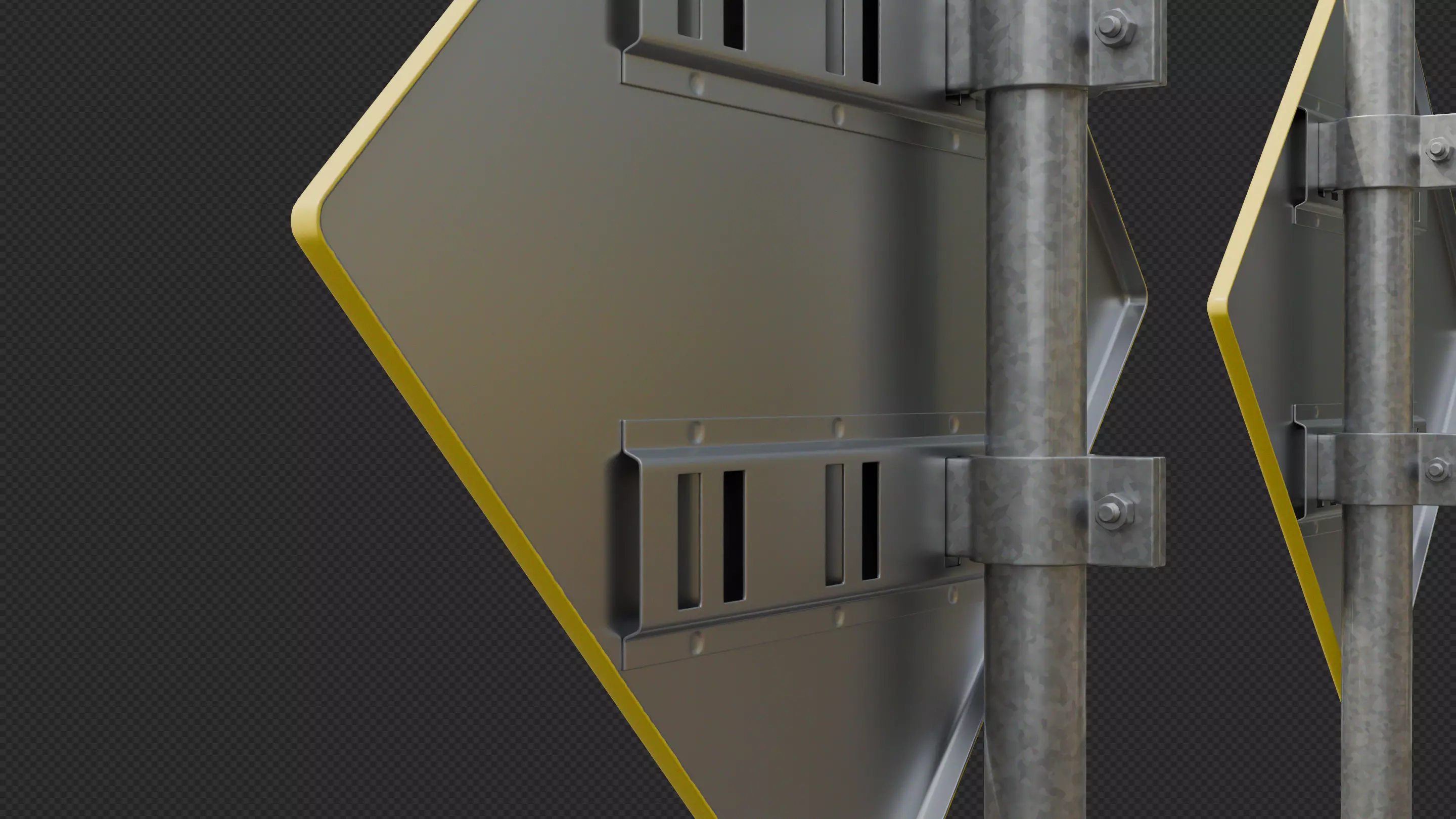 Tokyo Road Sign  Traffic Lights Ahead    Ready to Use Low-poly 3D model_7