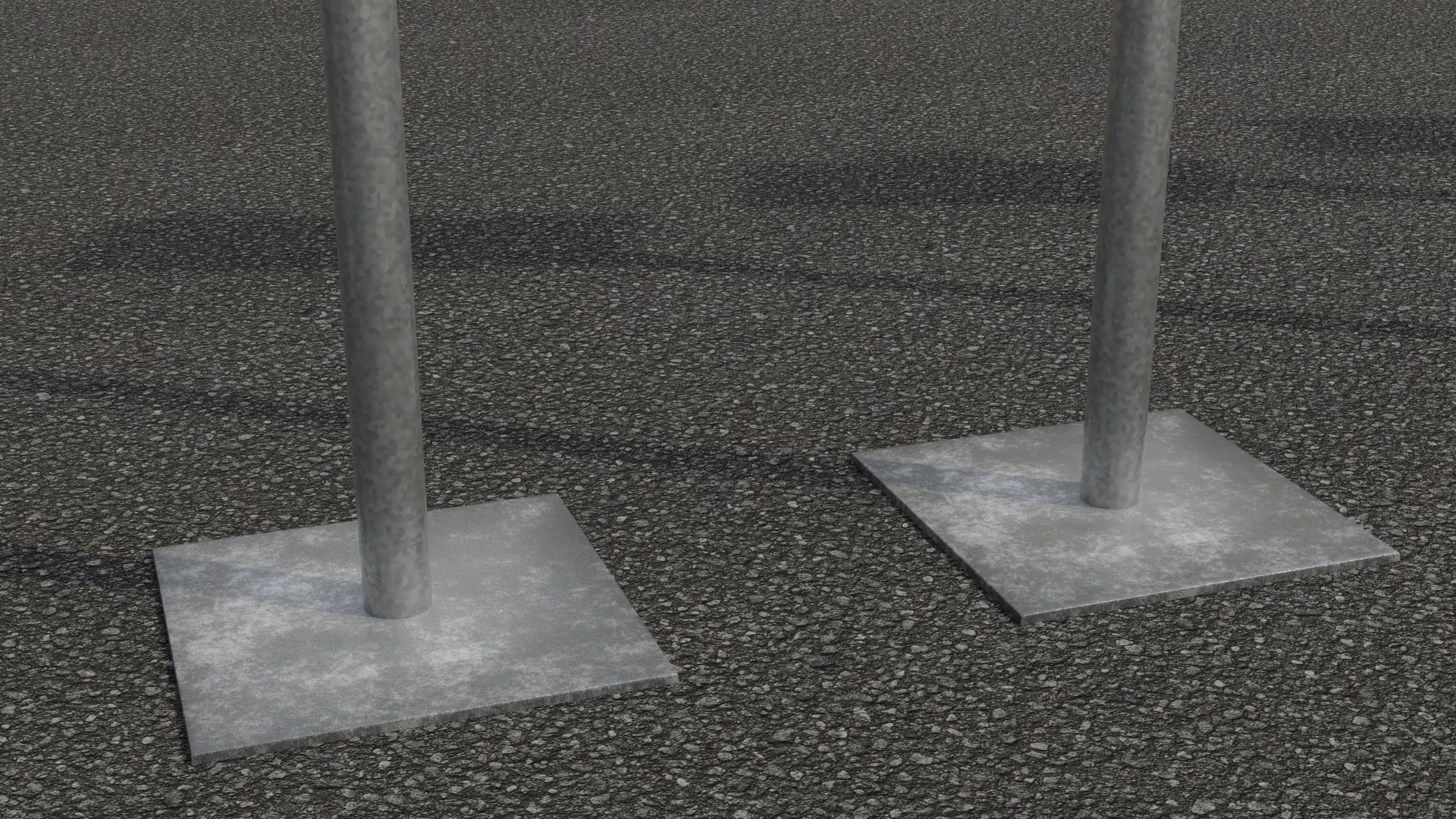 Tokyo Road Sign  Traffic Lights Ahead    Ready to Use Low-poly 3D model_3