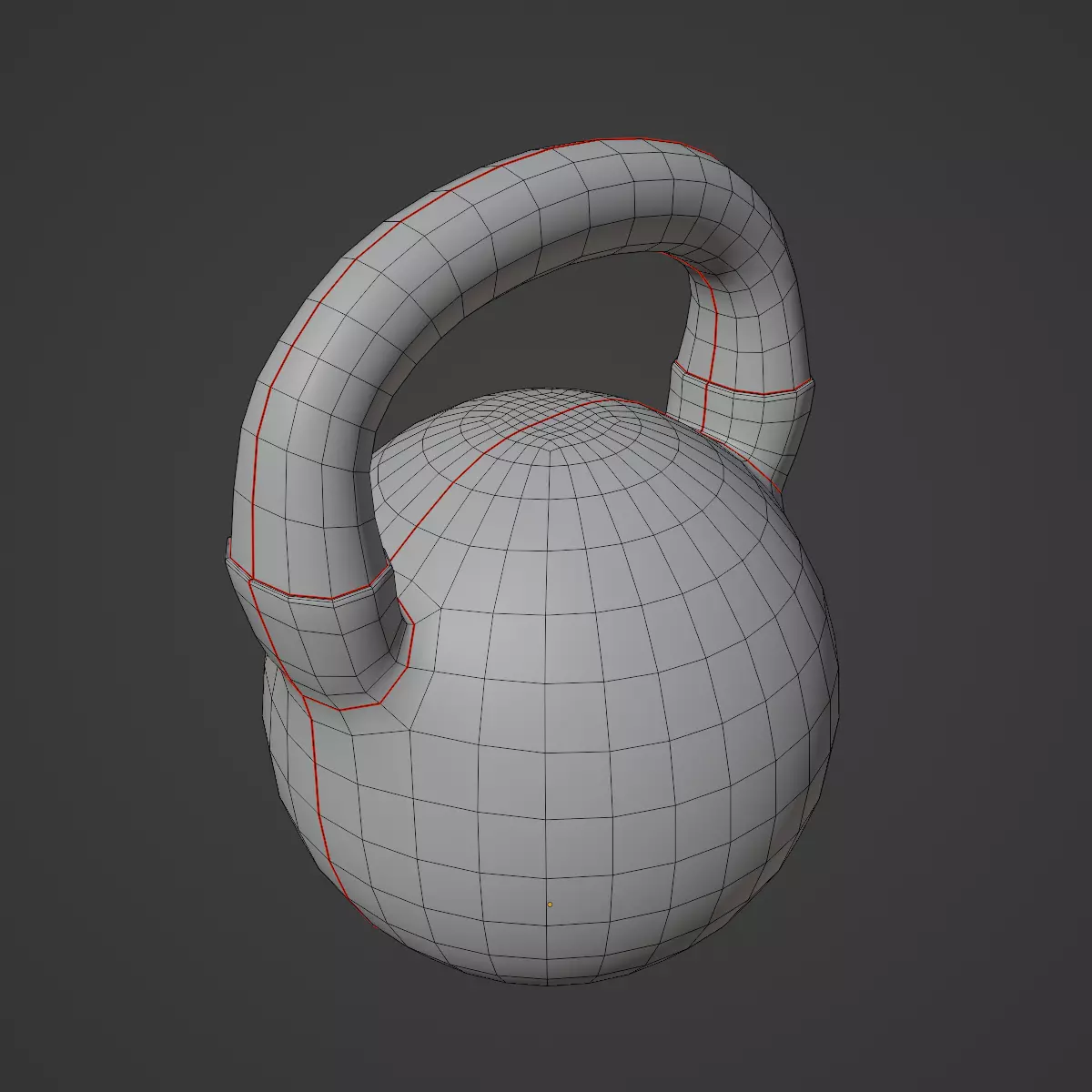 Kettlebell Set Low-poly 3D model_37