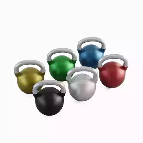 Kettlebell Set Low-poly 3D model