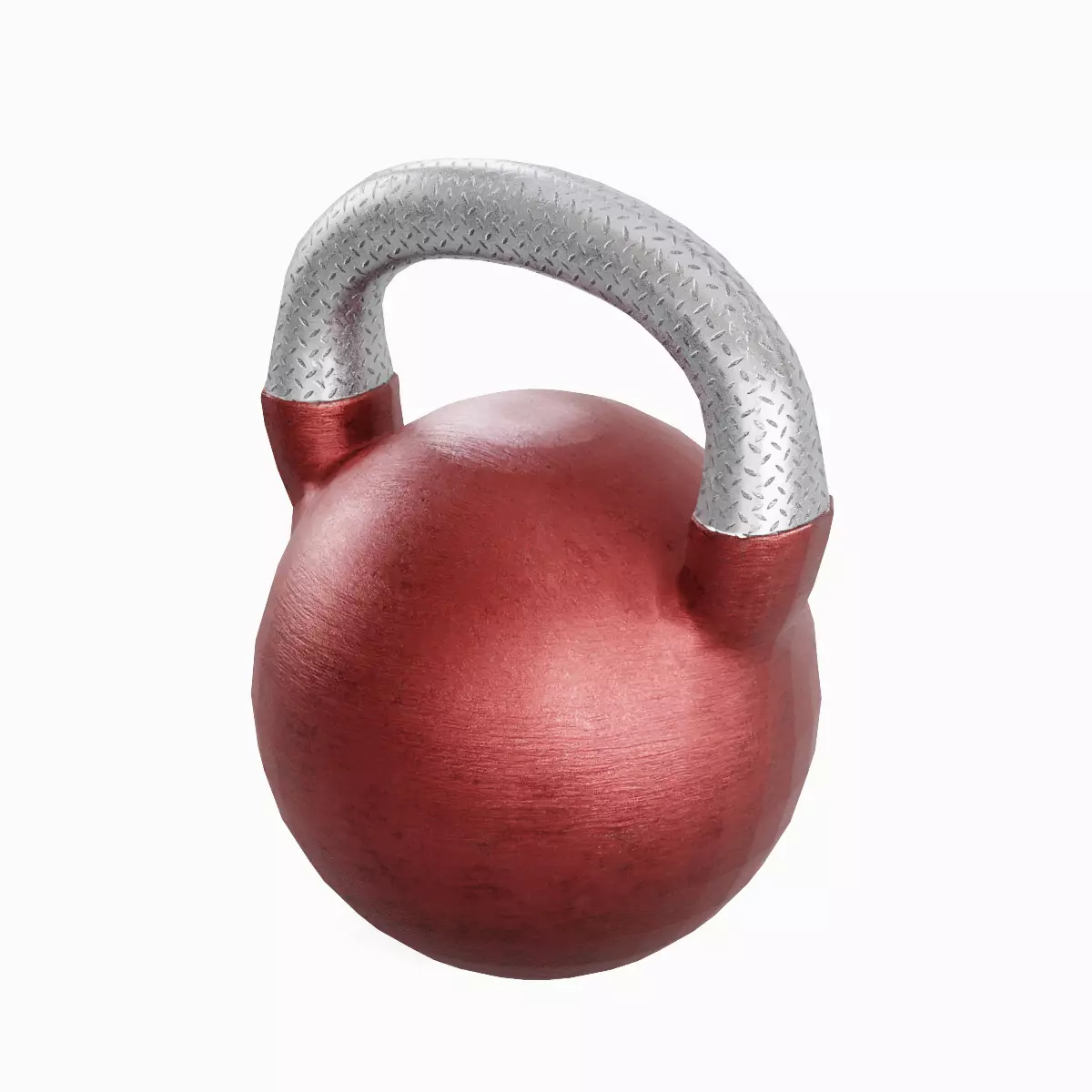 Kettlebell Set Low-poly 3D model_16