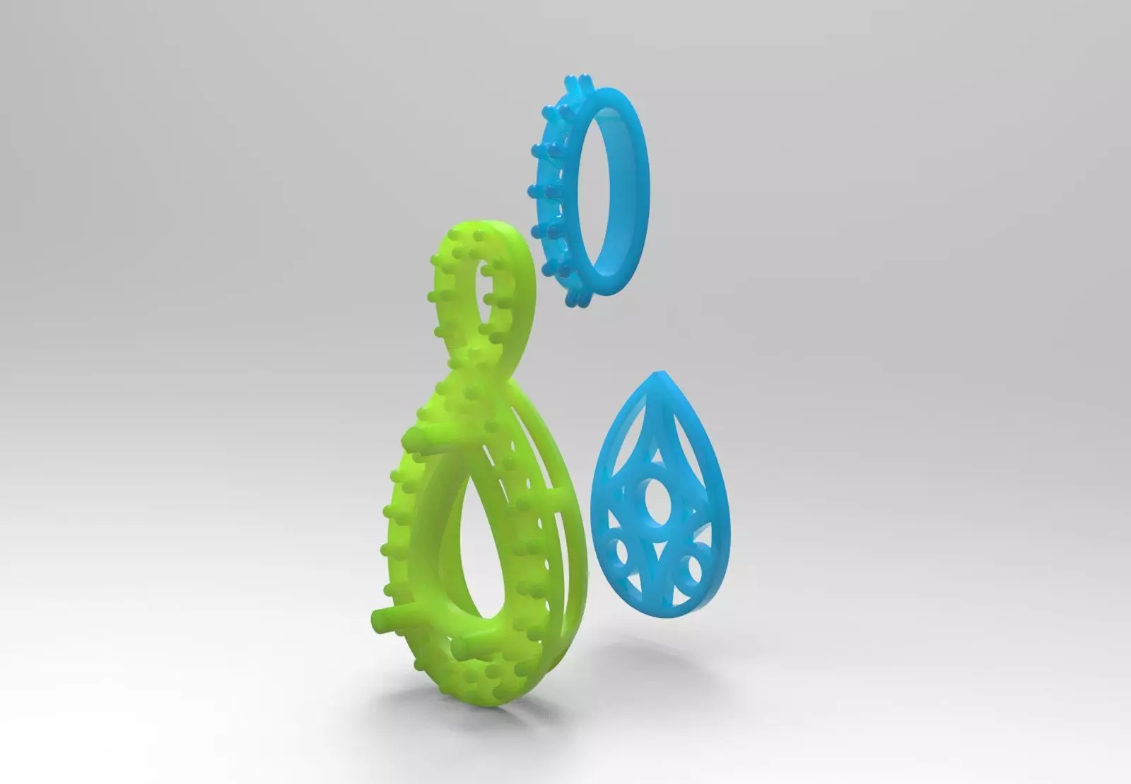 Yellow Gold stl 3dm Pendant Diamonds and Infinity Design jp0309 3D print model_29