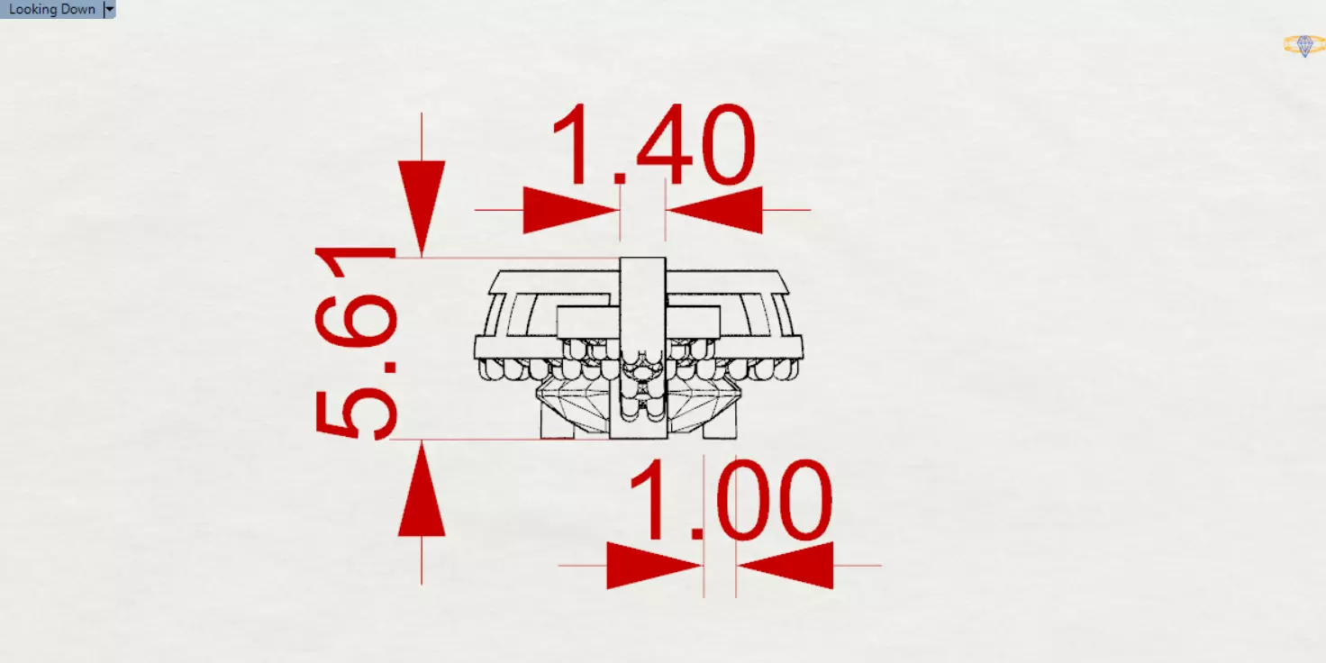 Yellow Gold stl 3dm Pendant Diamonds and Infinity Design jp0309 3D print model_24
