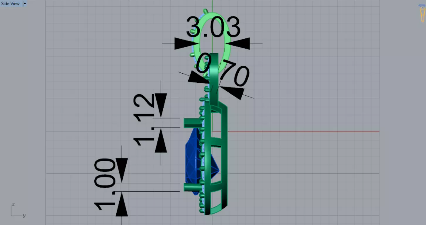 Yellow Gold stl 3dm Pendant Diamonds and Infinity Design jp0309 3D print model_14