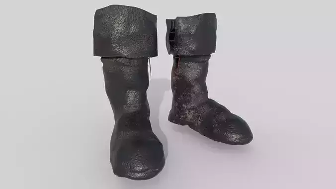 Medieval boots shoes Leather Period footwear