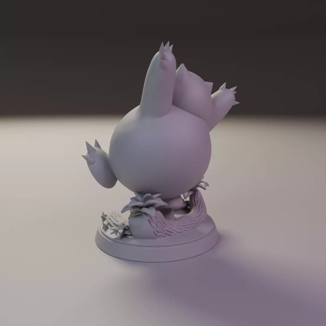 Snorlax 3D print model_7