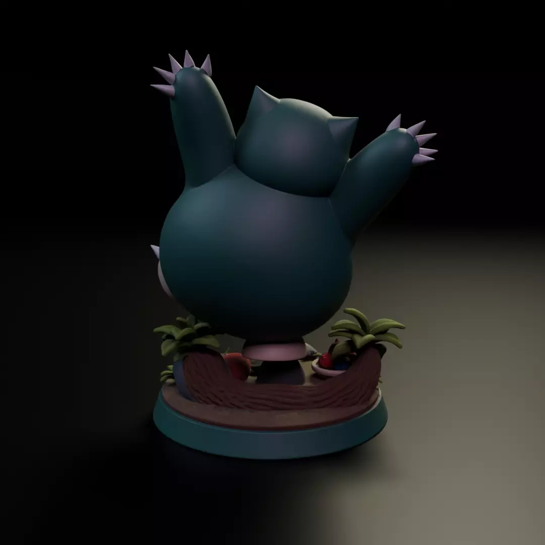Snorlax 3D print model_6