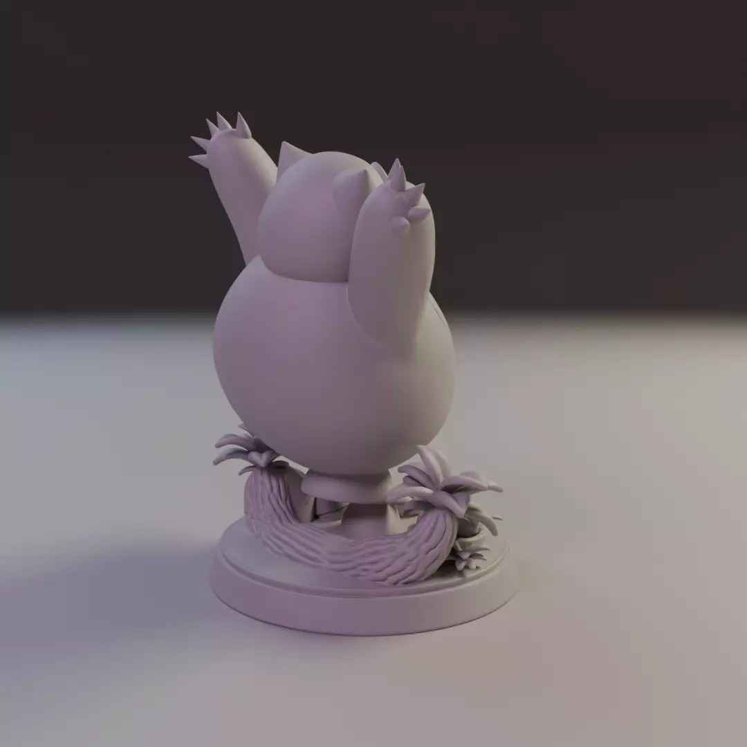 Snorlax 3D print model_13