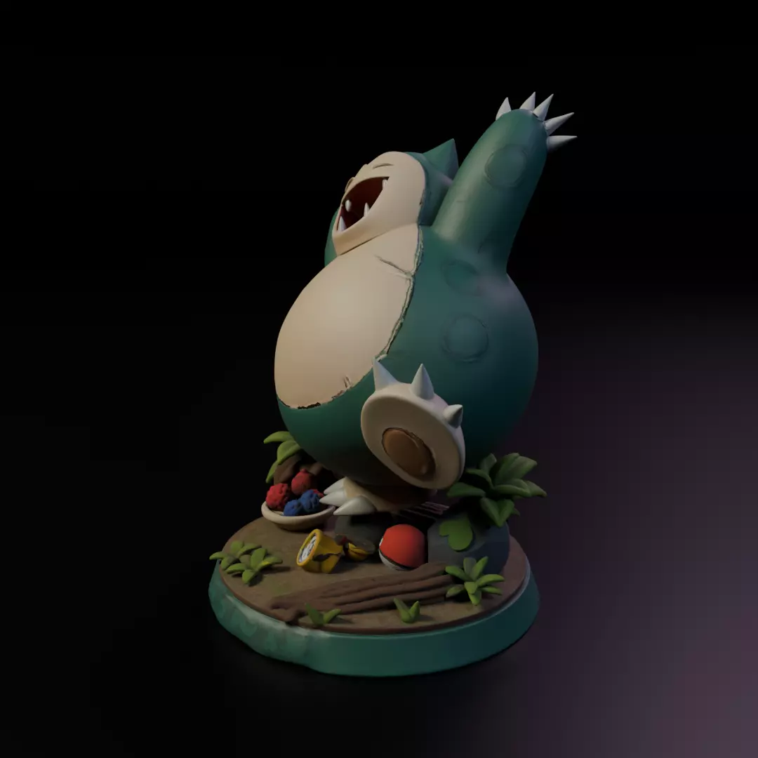 Snorlax 3D print model_10