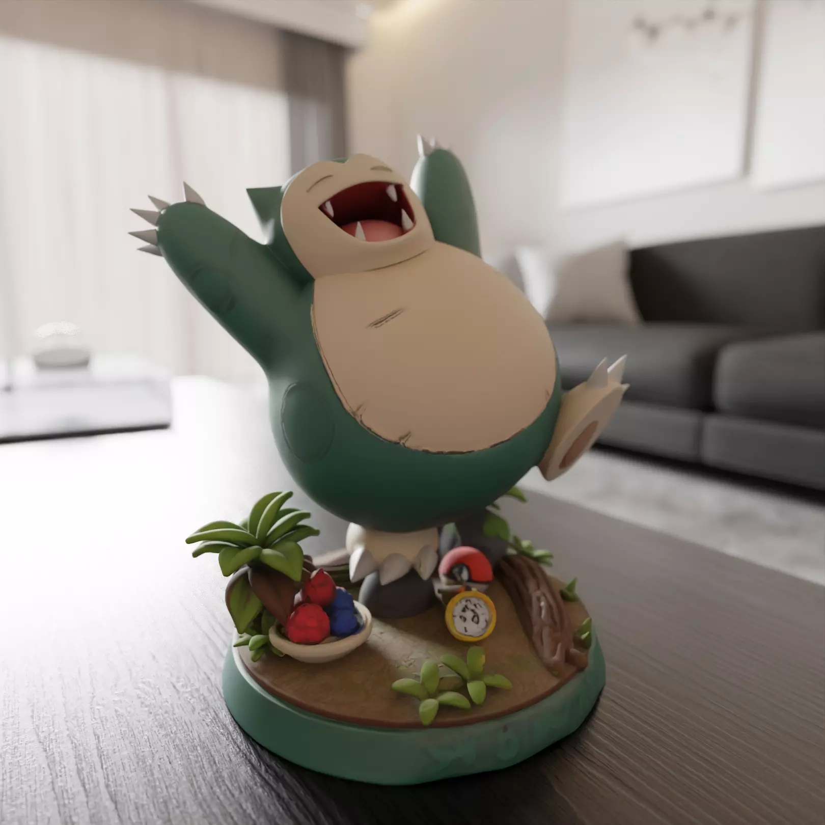 Snorlax 3D print model_0