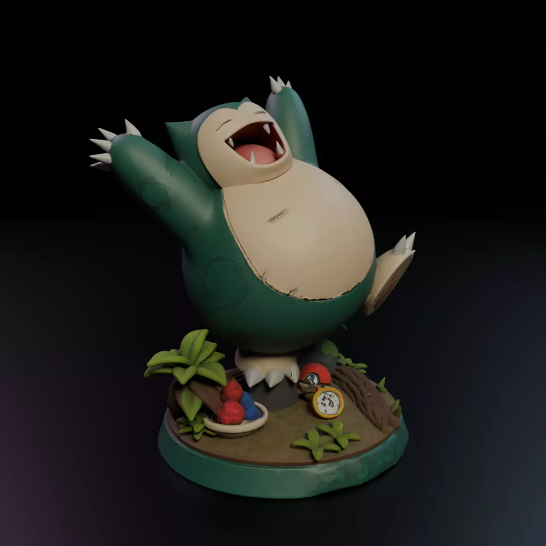Snorlax 3D print model_12