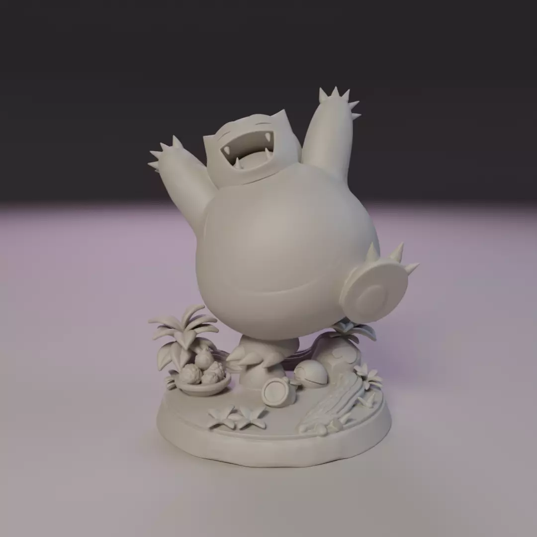 Snorlax 3D print model_15