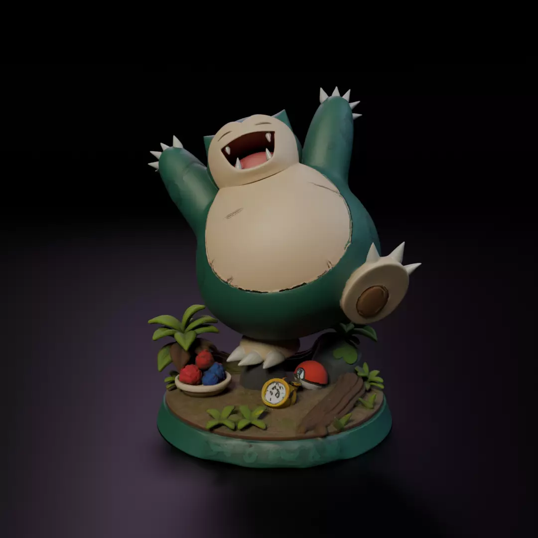Snorlax 3D print model_16