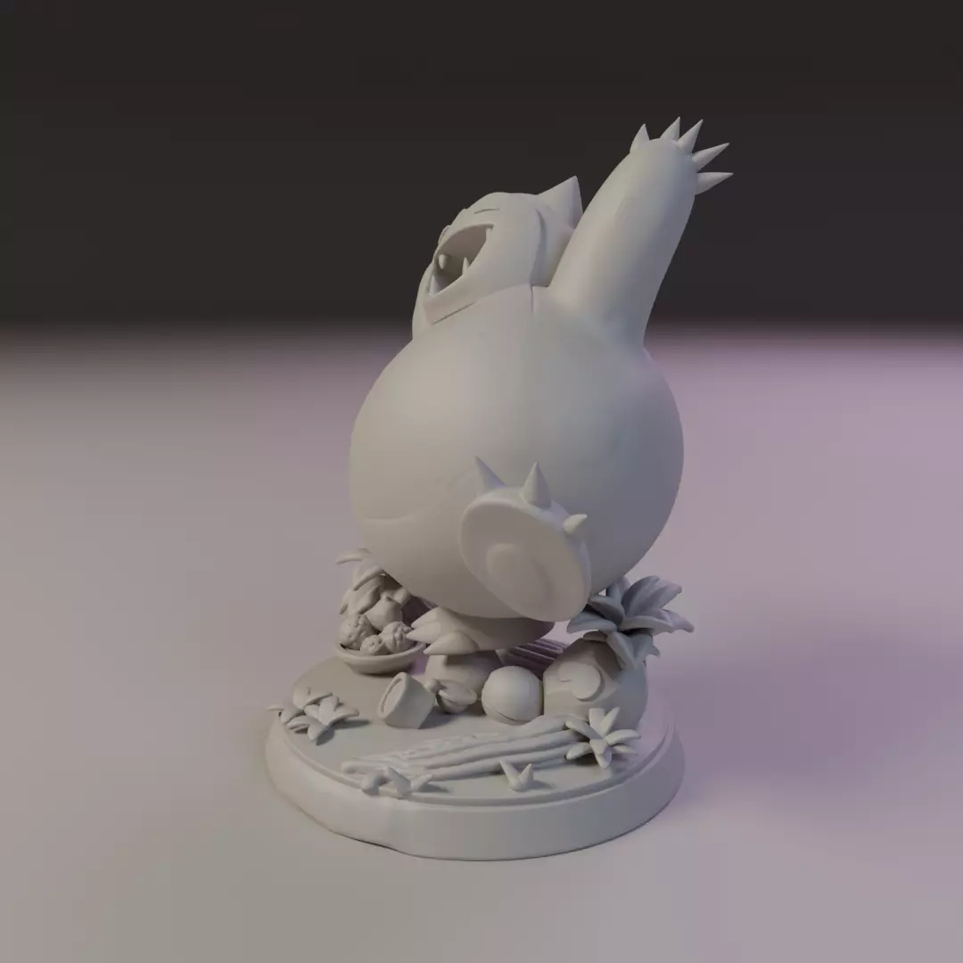 Snorlax 3D print model_9