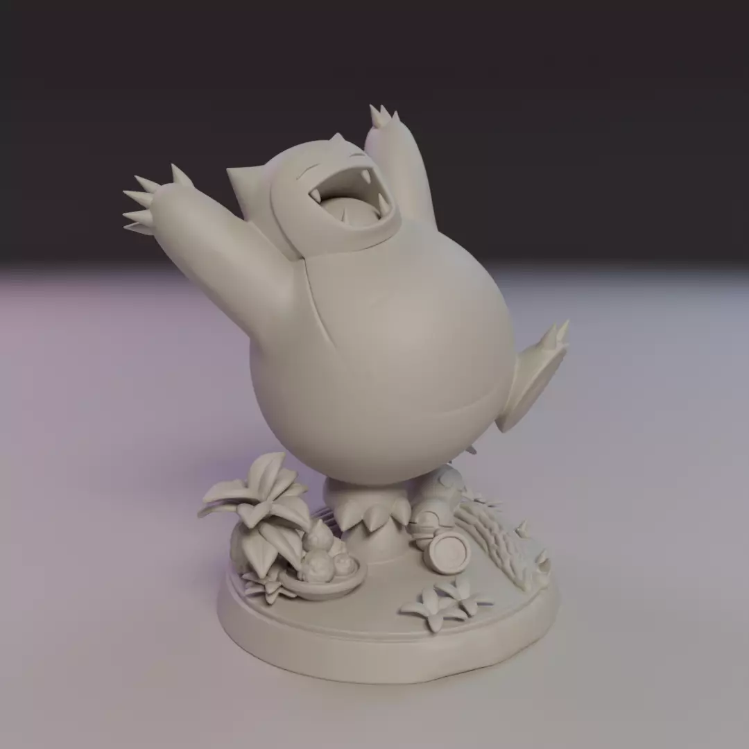 Snorlax 3D print model_11