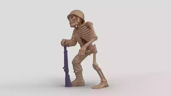 Skeleton Soldier Halloween Decor