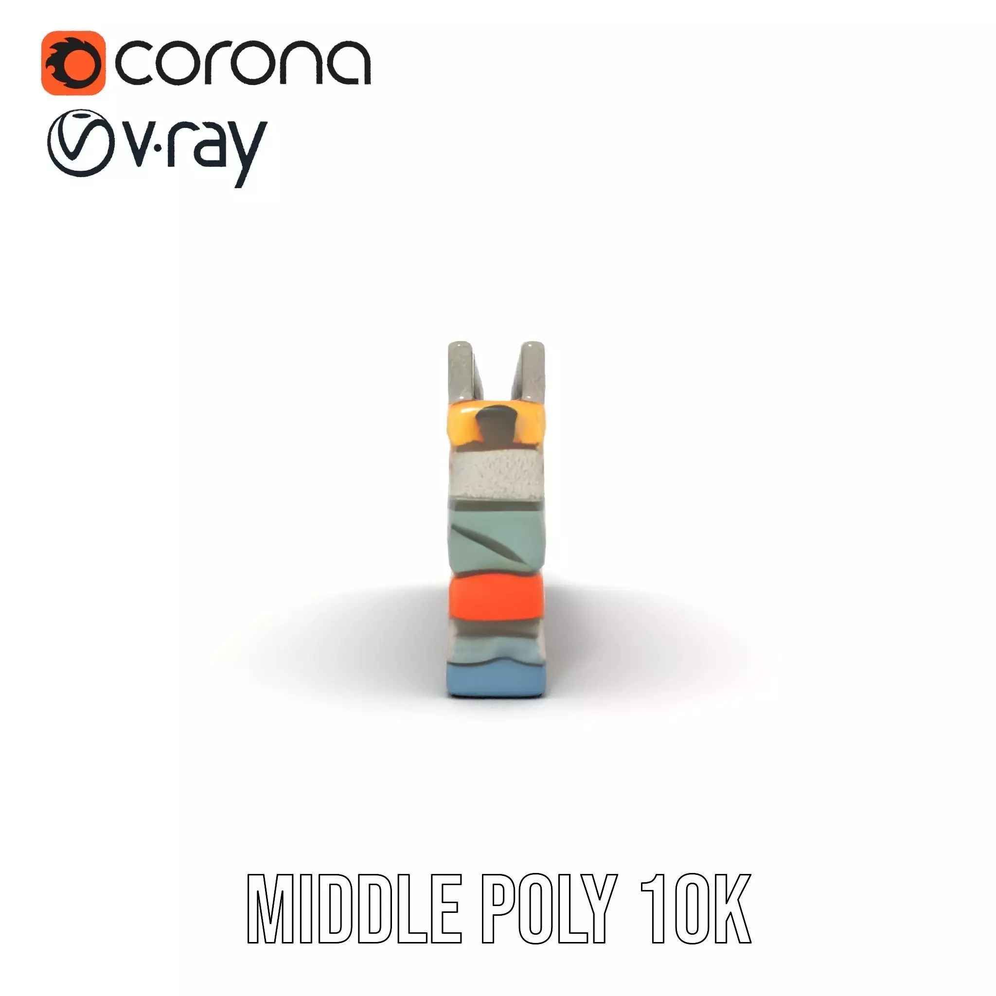 Cheerful Stone Wall model pack Low-poly 3D model_17