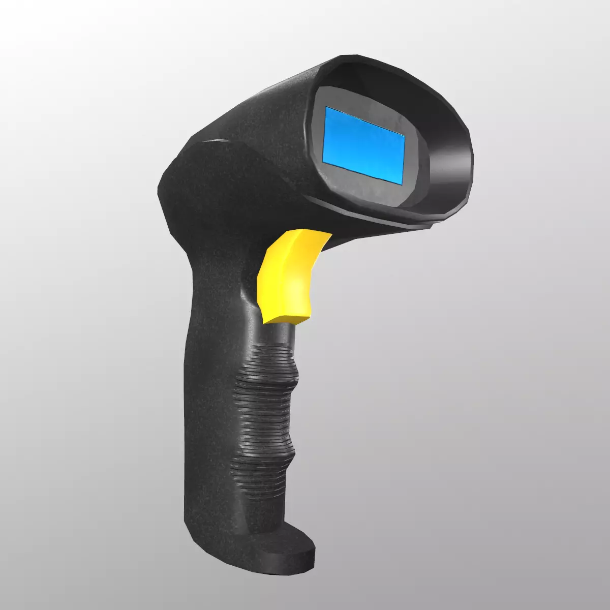 Barcode Scanner Low Poly Low-poly 3D model_3