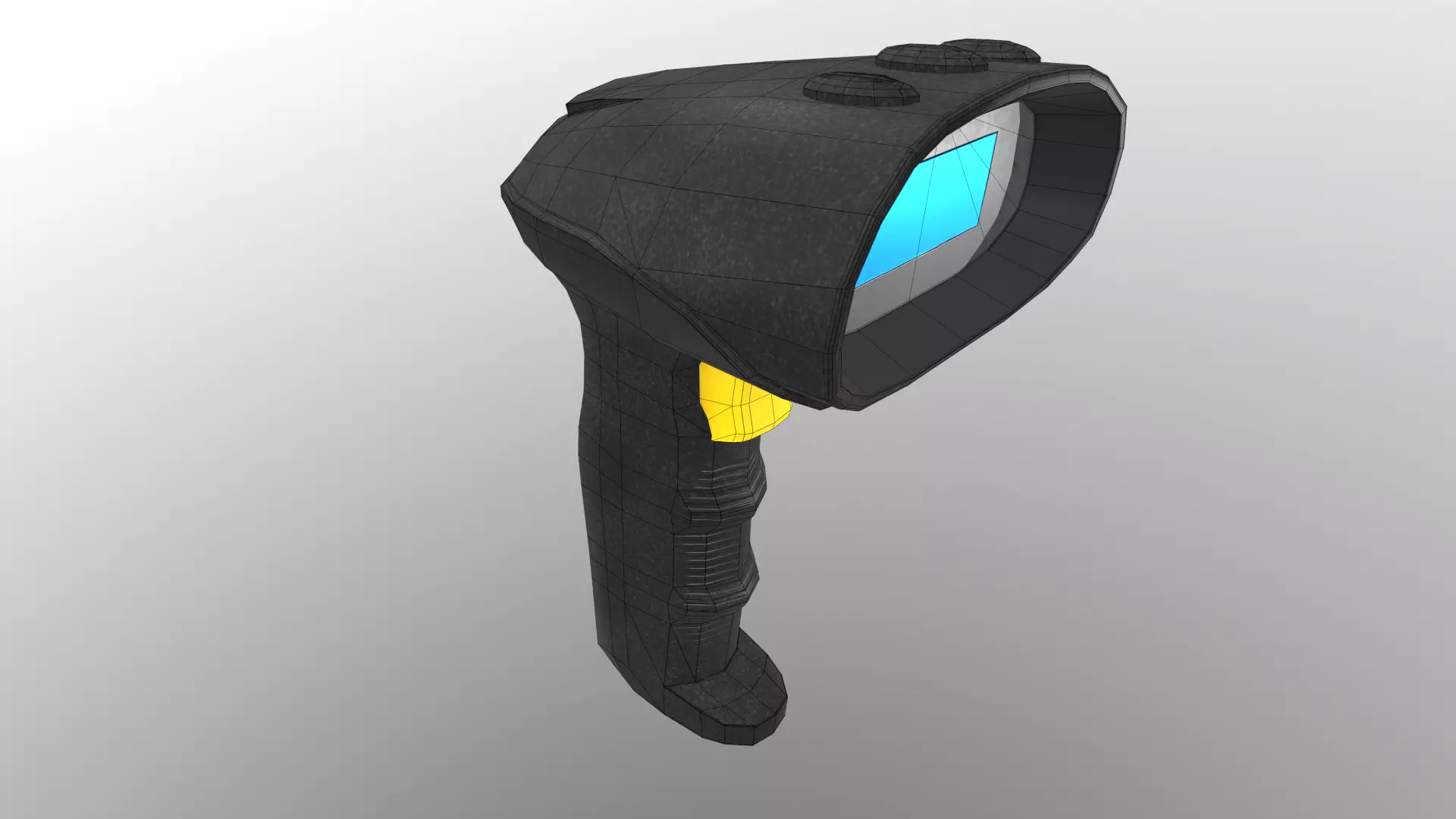 Barcode Scanner Low Poly Low-poly 3D model_23