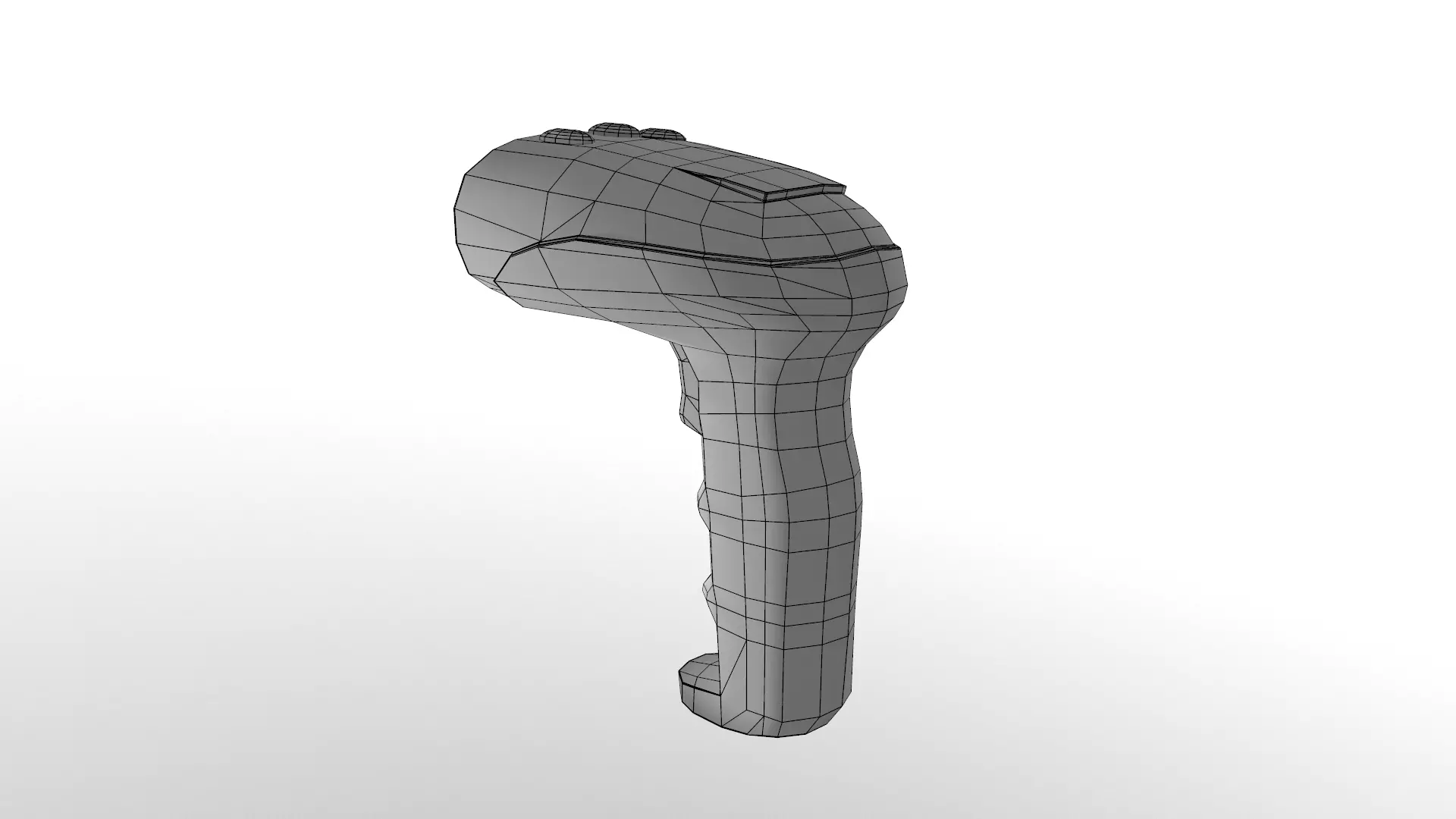 Barcode Scanner Low Poly Low-poly 3D model_28