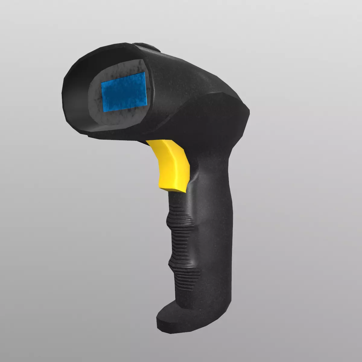 Barcode Scanner Low Poly Low-poly 3D model_0