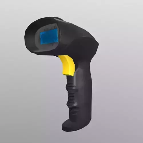 Barcode Scanner Low Poly Low-poly 3D model