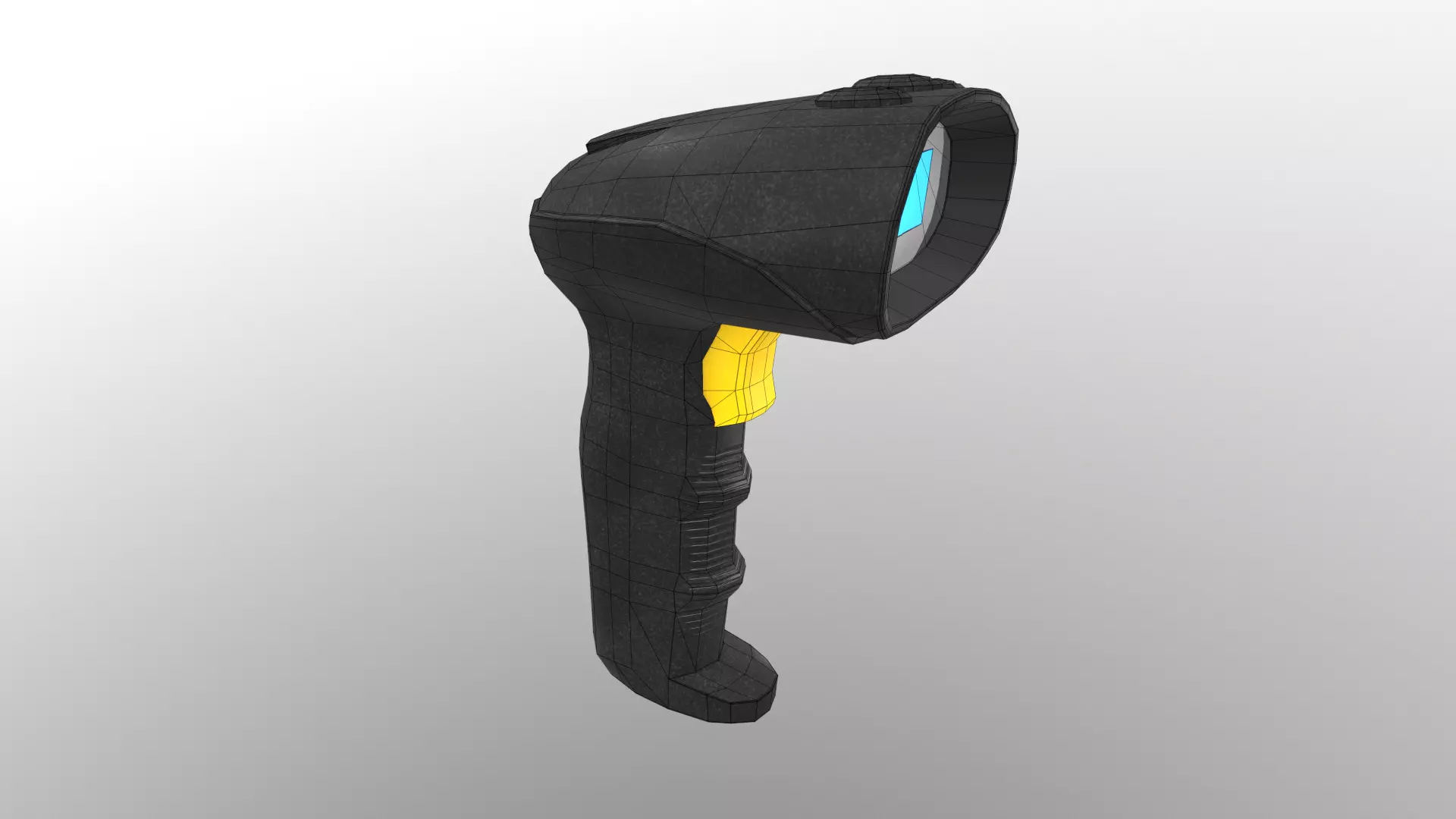 Barcode Scanner Low Poly Low-poly 3D model_21