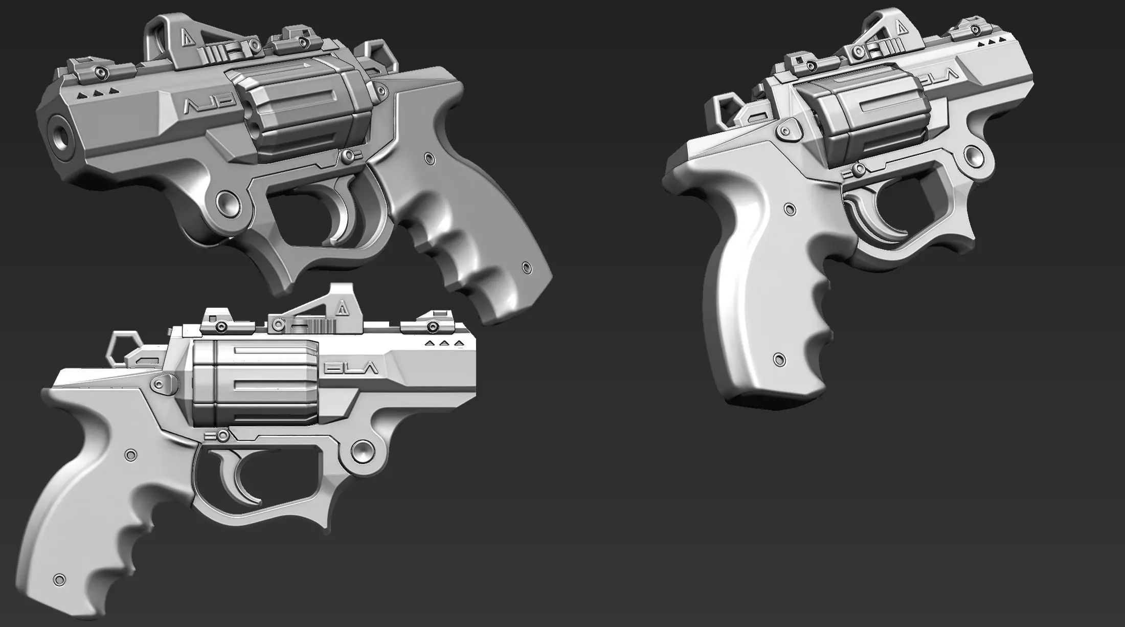 3D Printable Sci-Fi Weapon Part 13 3D model_6