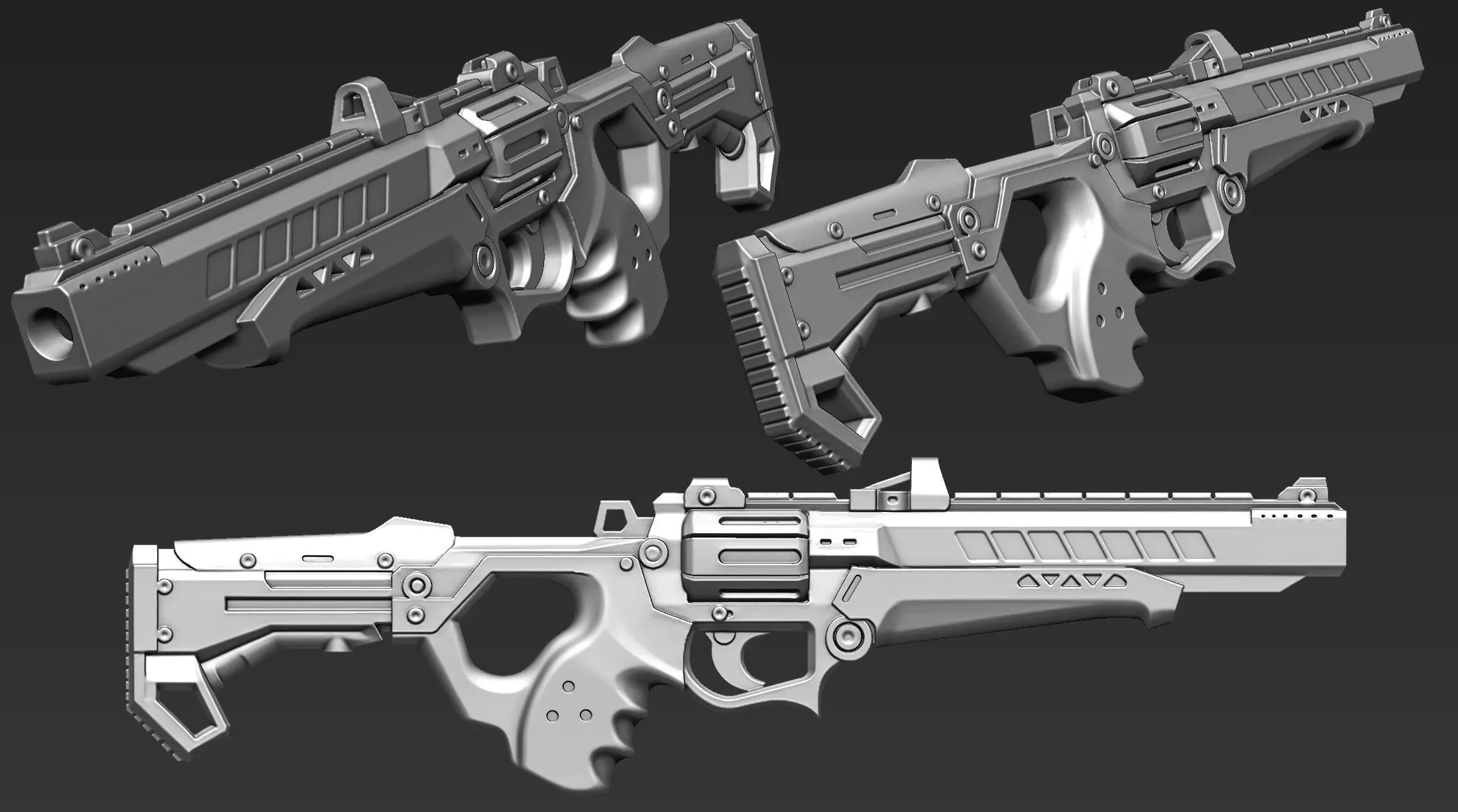 3D Printable Sci-Fi Weapon Part 13 3D model_4