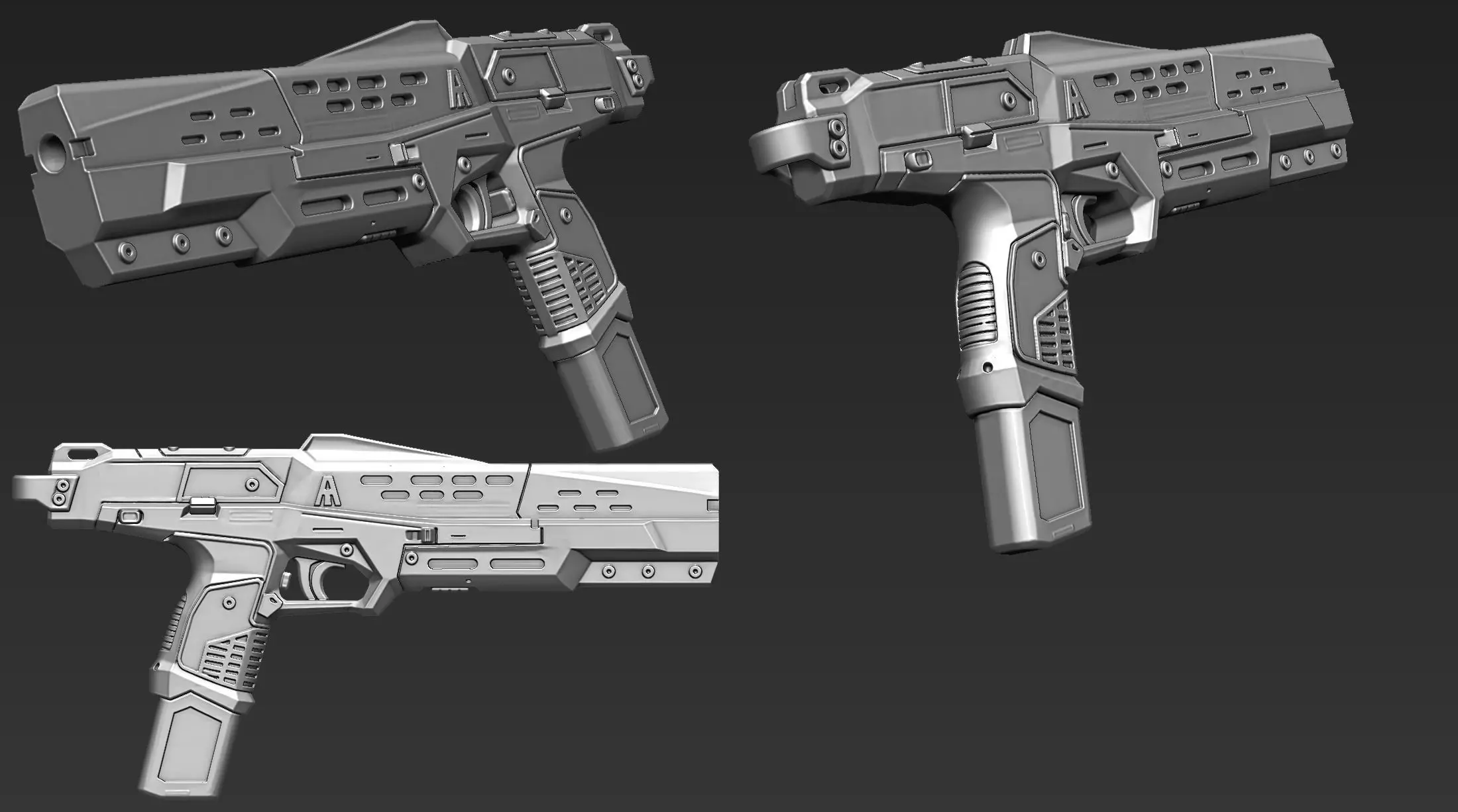 3D Printable Sci-Fi Weapon Part 13 3D model_8