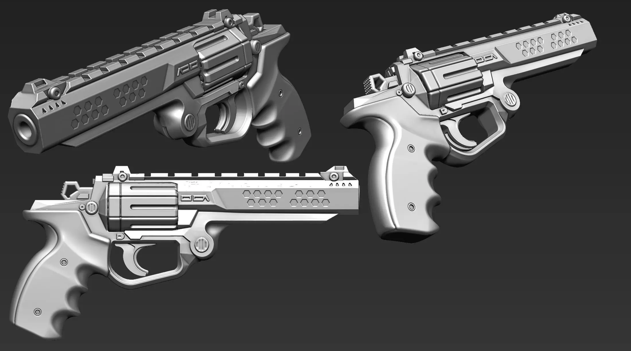 3D Printable Sci-Fi Weapon Part 13 3D model_5