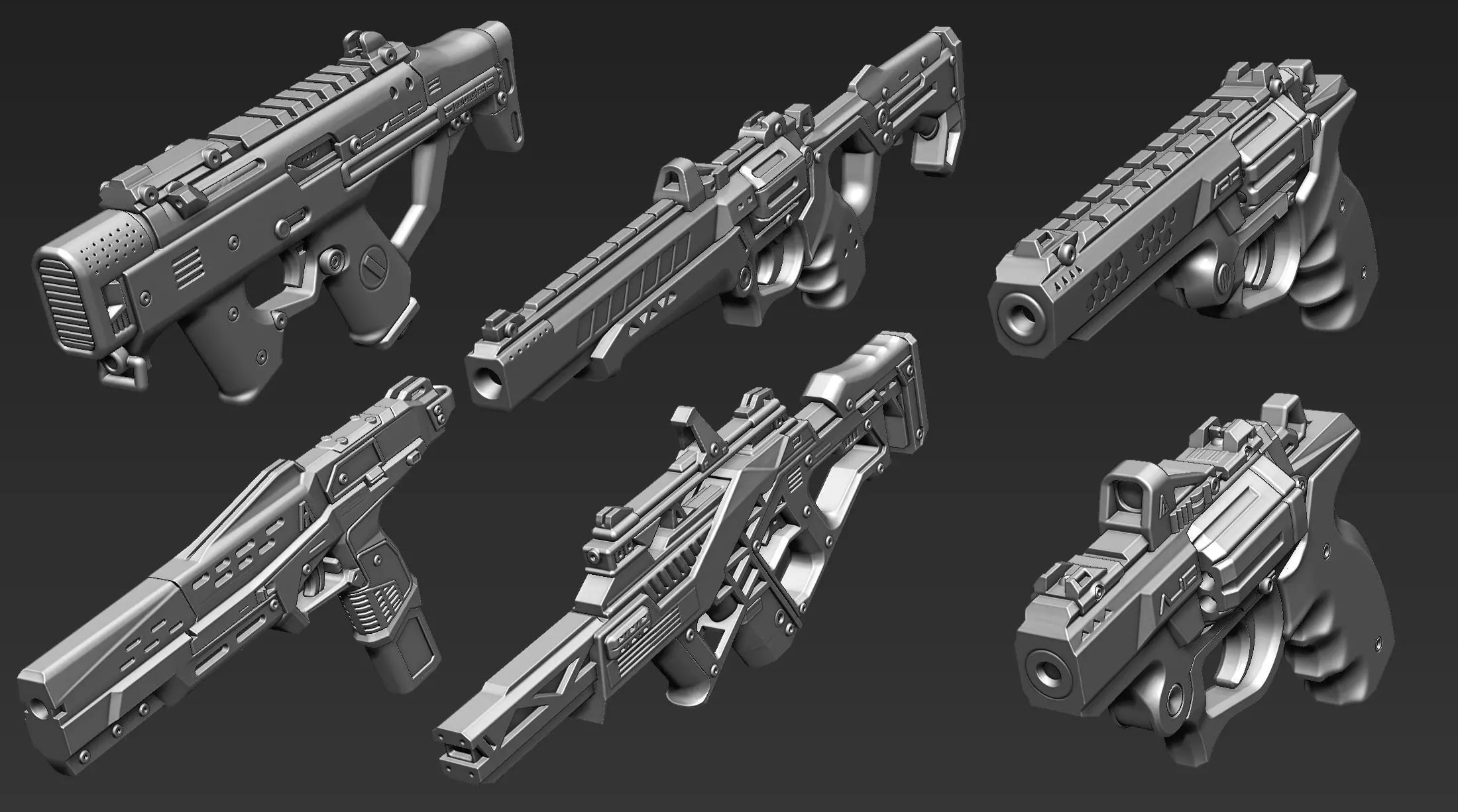 3D Printable Sci-Fi Weapon Part 13 3D model_1