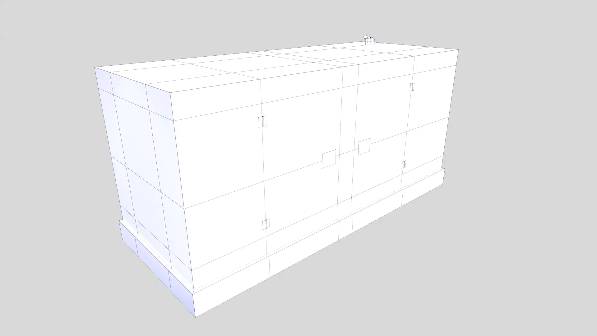 Diesel Generator Low Poly Low-poly 3D model_24