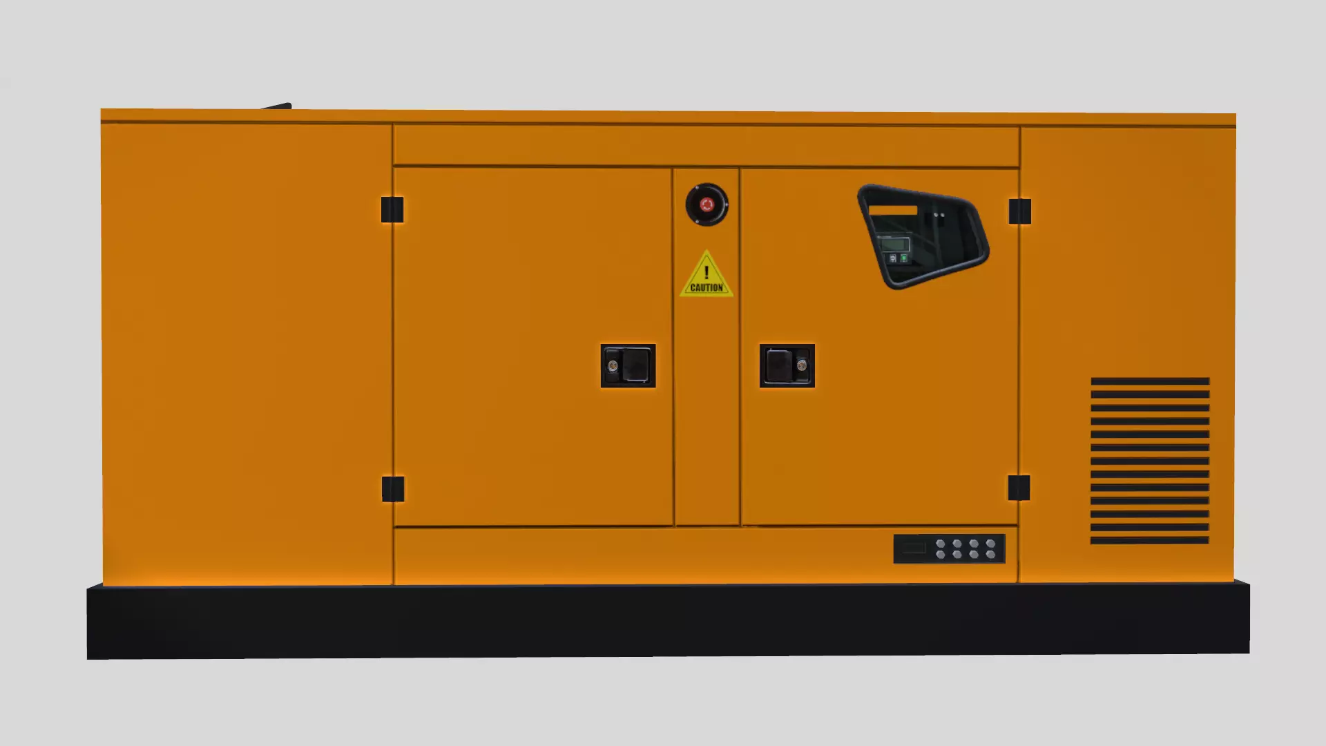 Diesel Generator Low Poly Low-poly 3D model_7