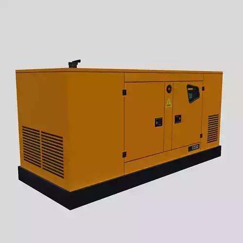 Diesel Generator Low Poly Low-poly 3D model
