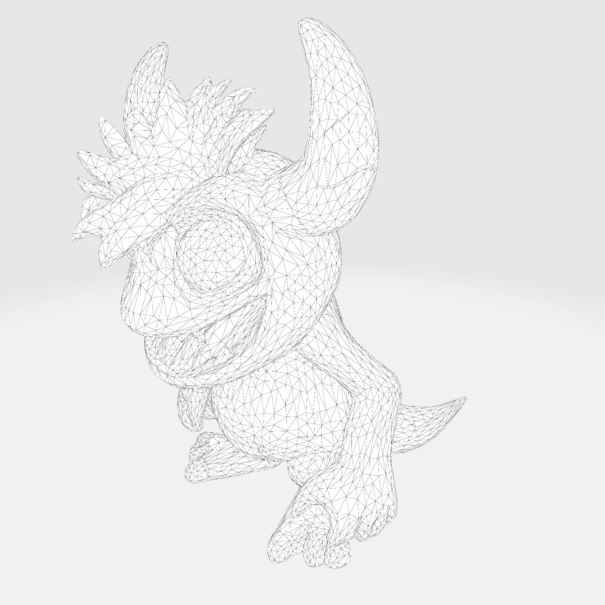 Cartoon Monster Hero Stylized 3D Character for Print 3D print model_20