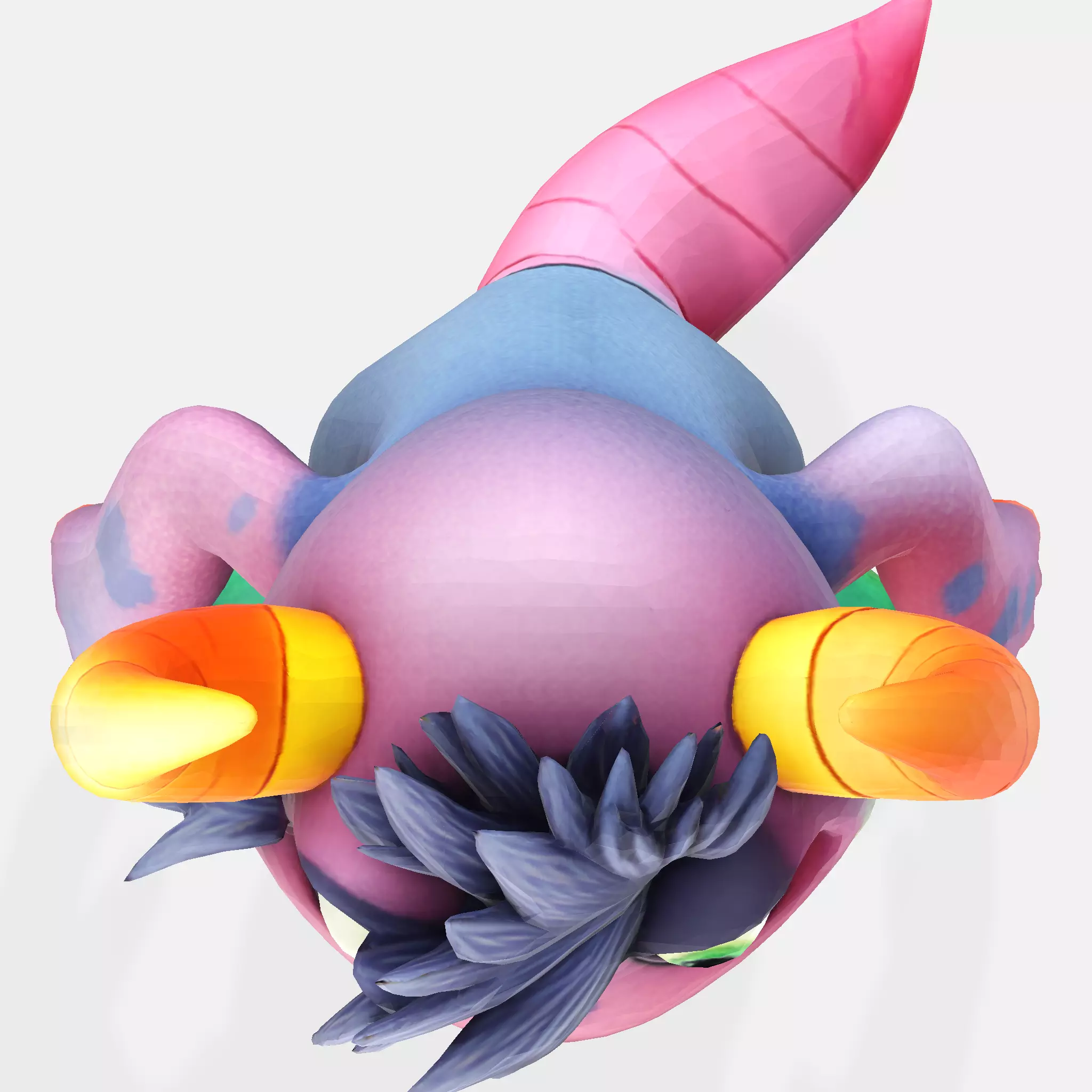 Cartoon Monster Hero Stylized 3D Character for Print 3D print model_17