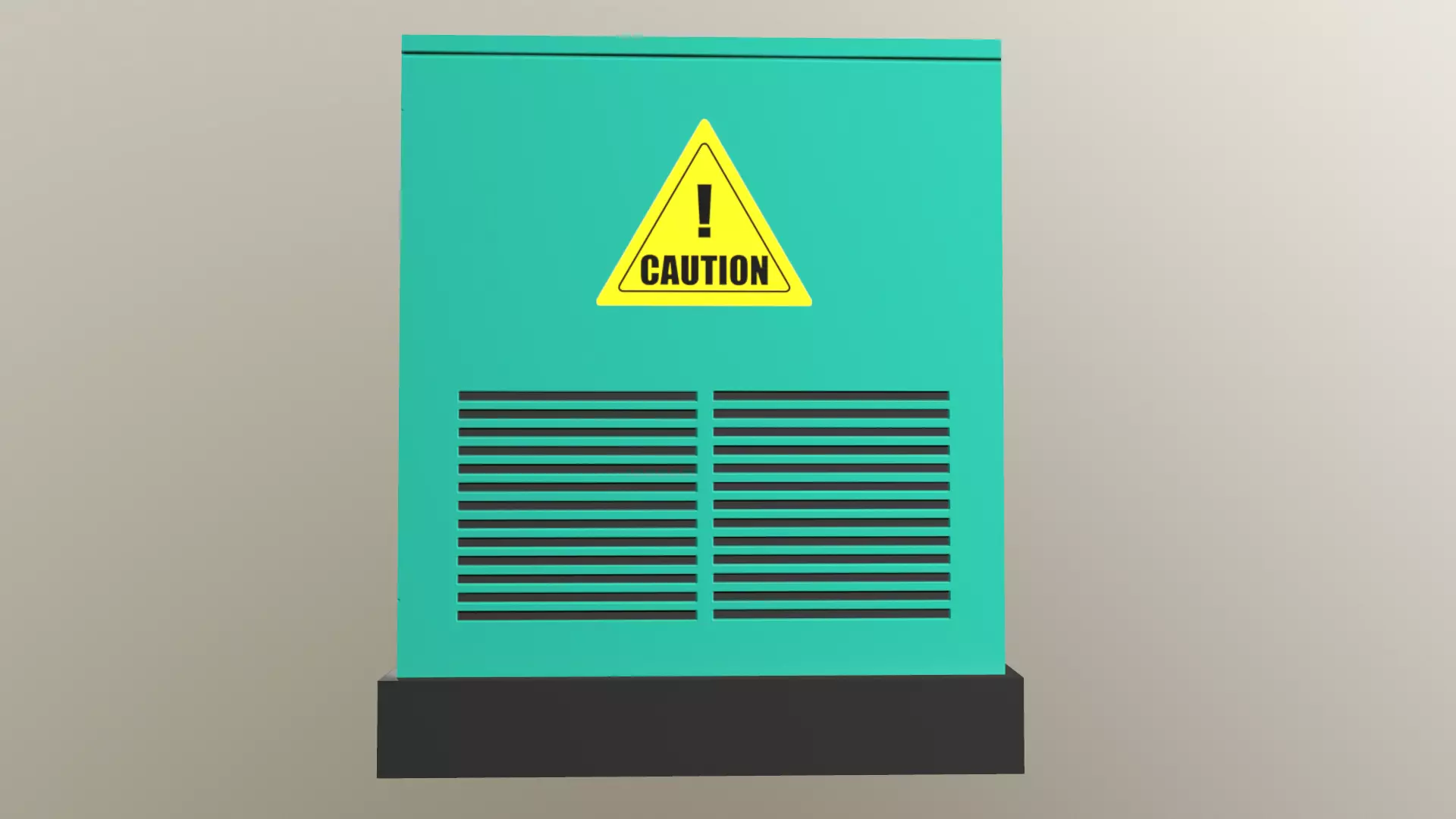 Industrial Power Generator Low Poly Low-poly 3D model_18