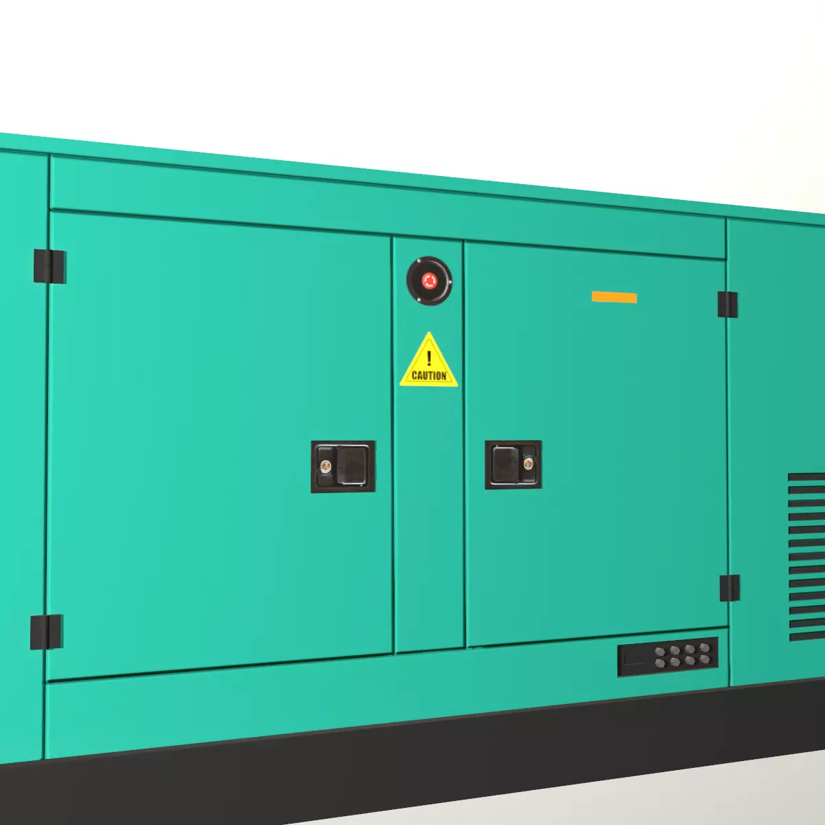 Industrial Power Generator Low Poly Low-poly 3D model_7