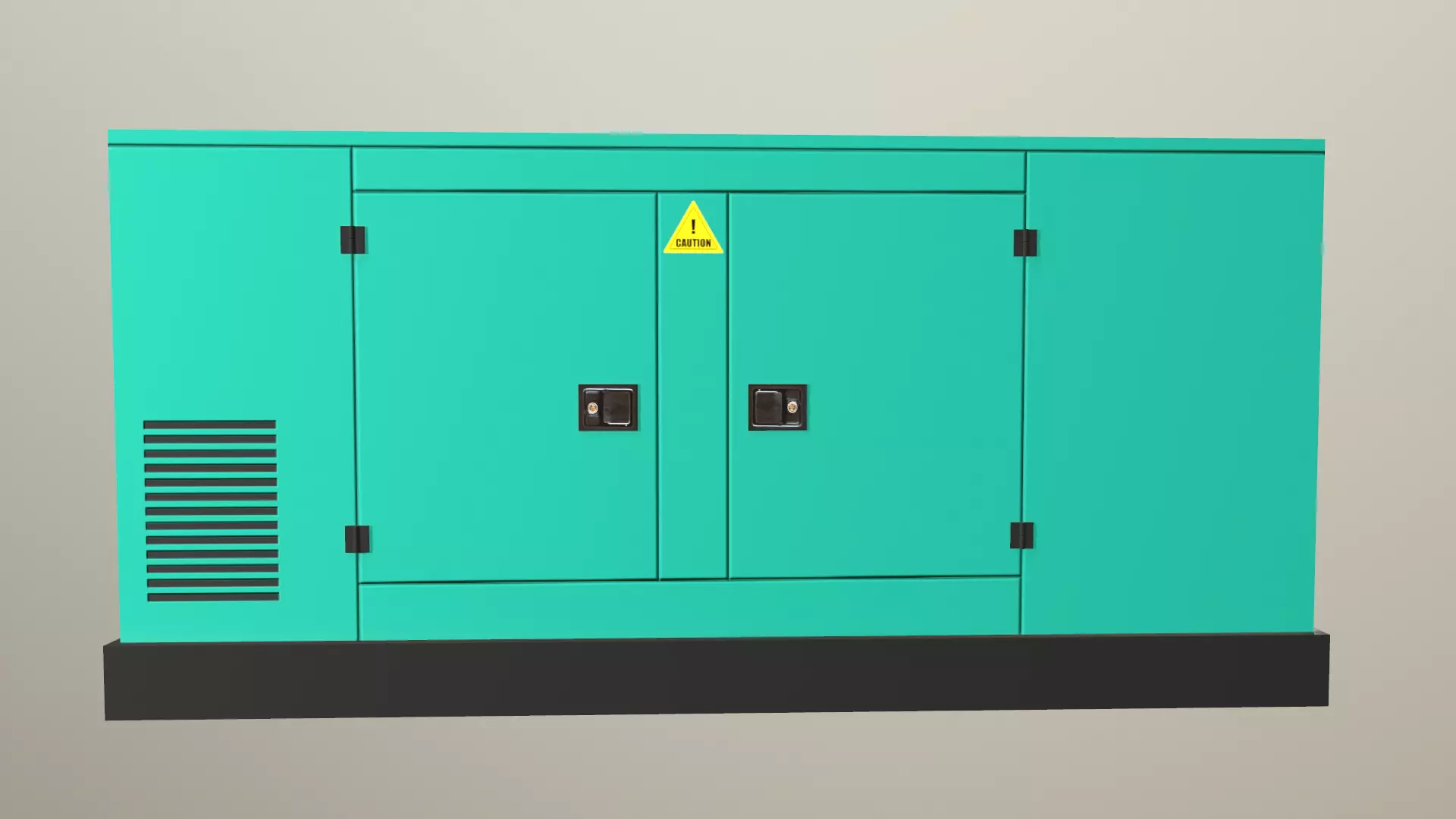 Industrial Power Generator Low Poly Low-poly 3D model_19