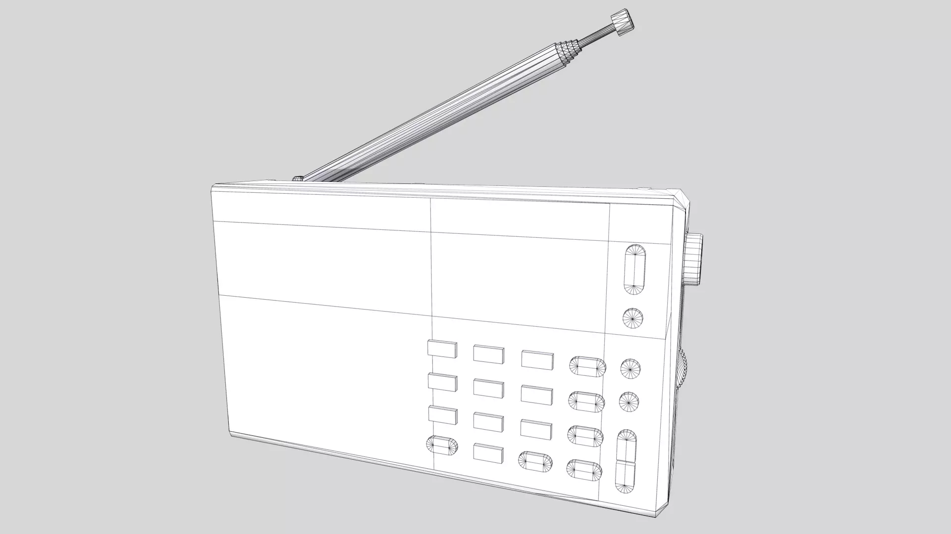 Radio Low Poly Low-poly 3D model_26