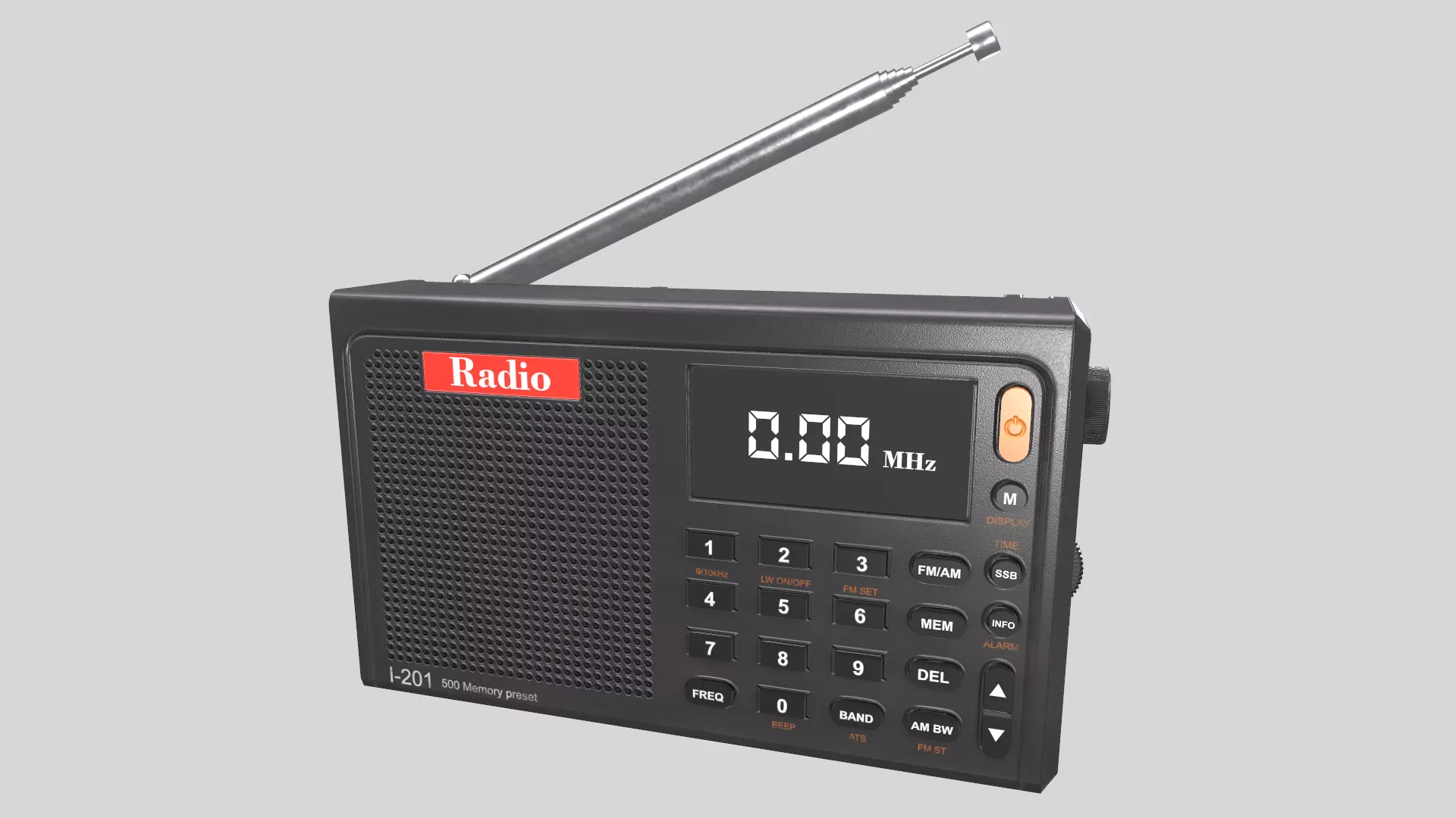 Radio Low Poly Low-poly 3D model_12