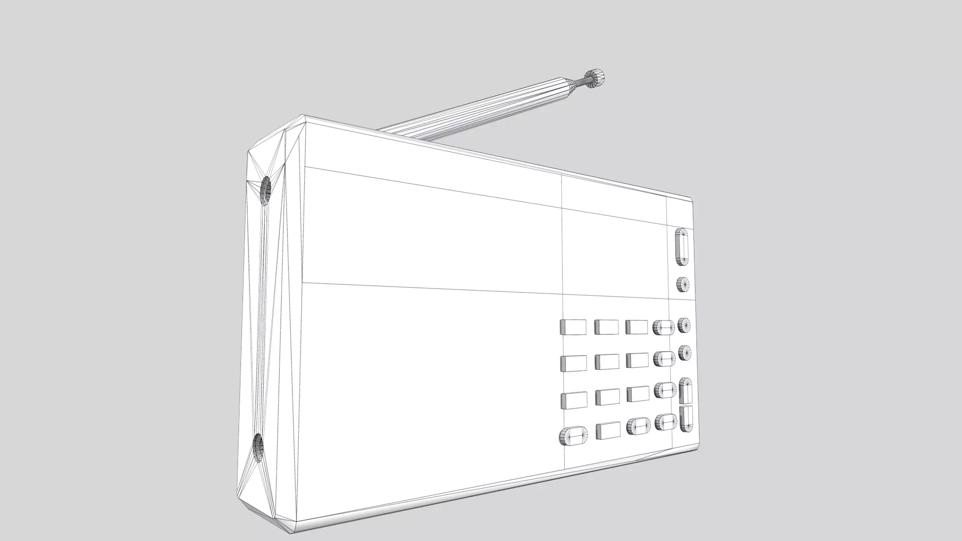 Radio Low Poly Low-poly 3D model_24