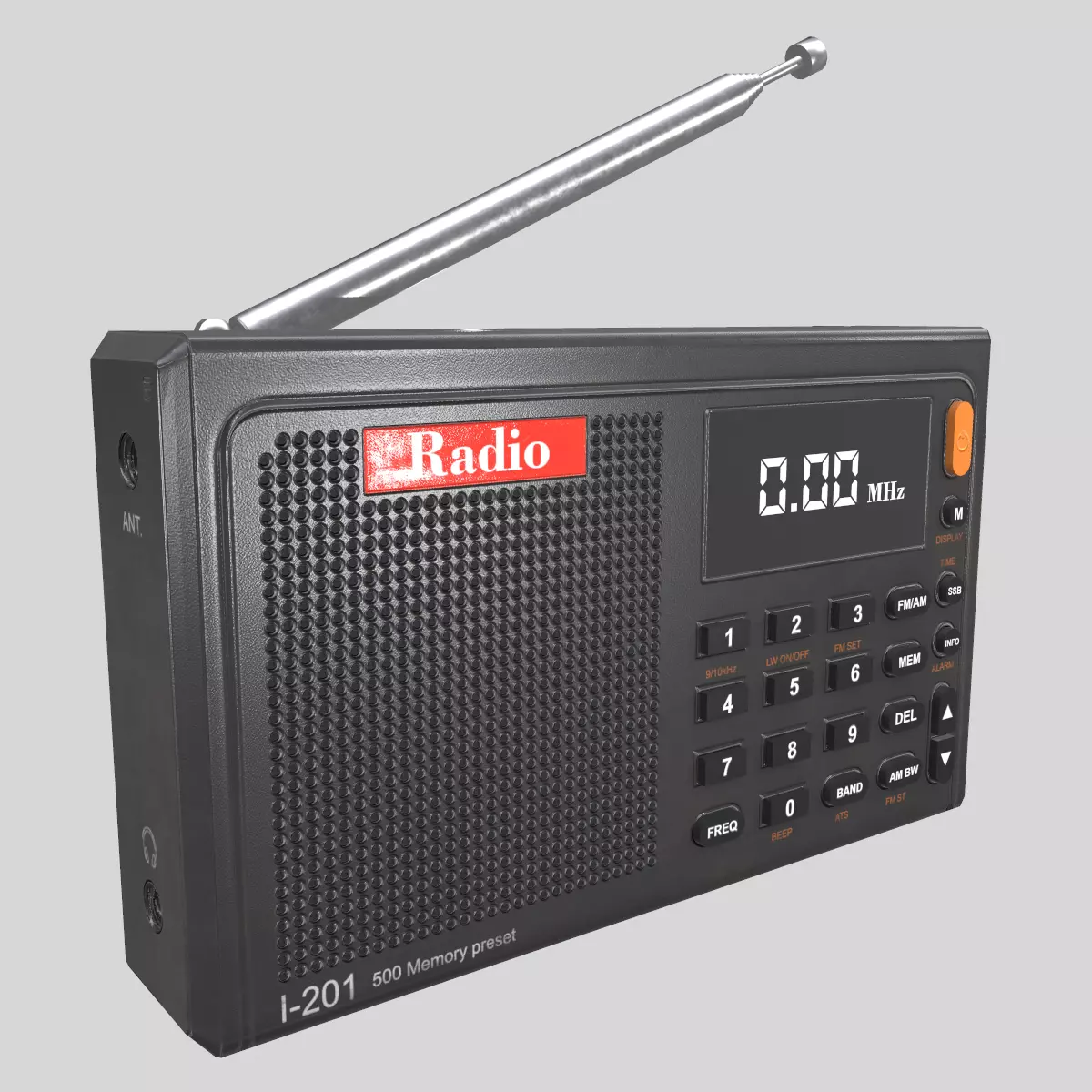 Radio Low Poly Low-poly 3D model_4