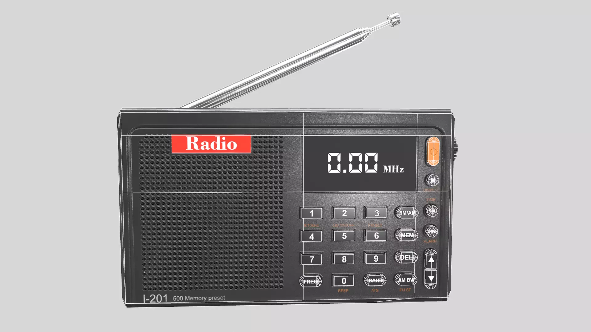 Radio Low Poly Low-poly 3D model_18